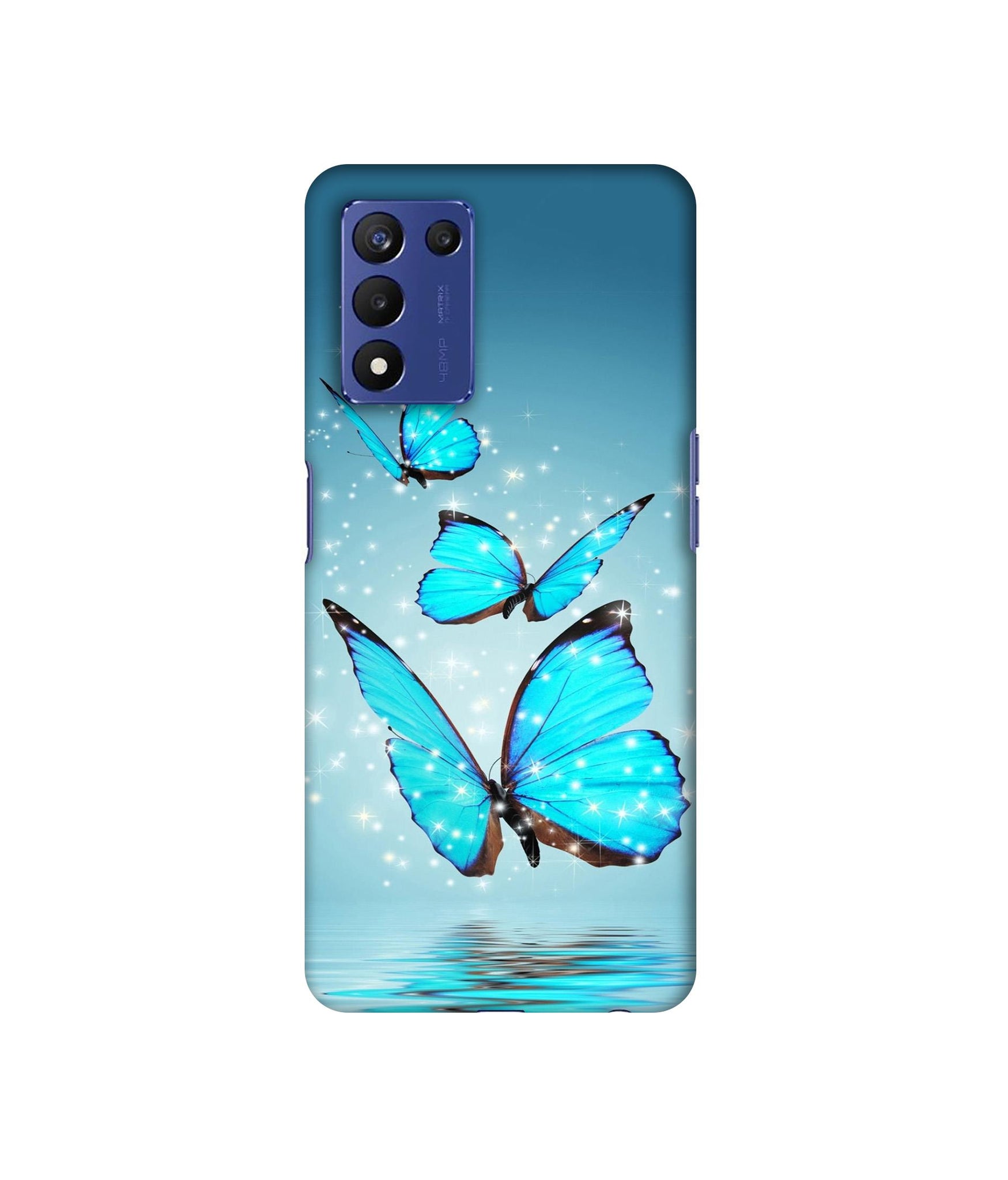 Flying Butterflies Designer Hard Back Cover for Realme 9 5G Speed Edition