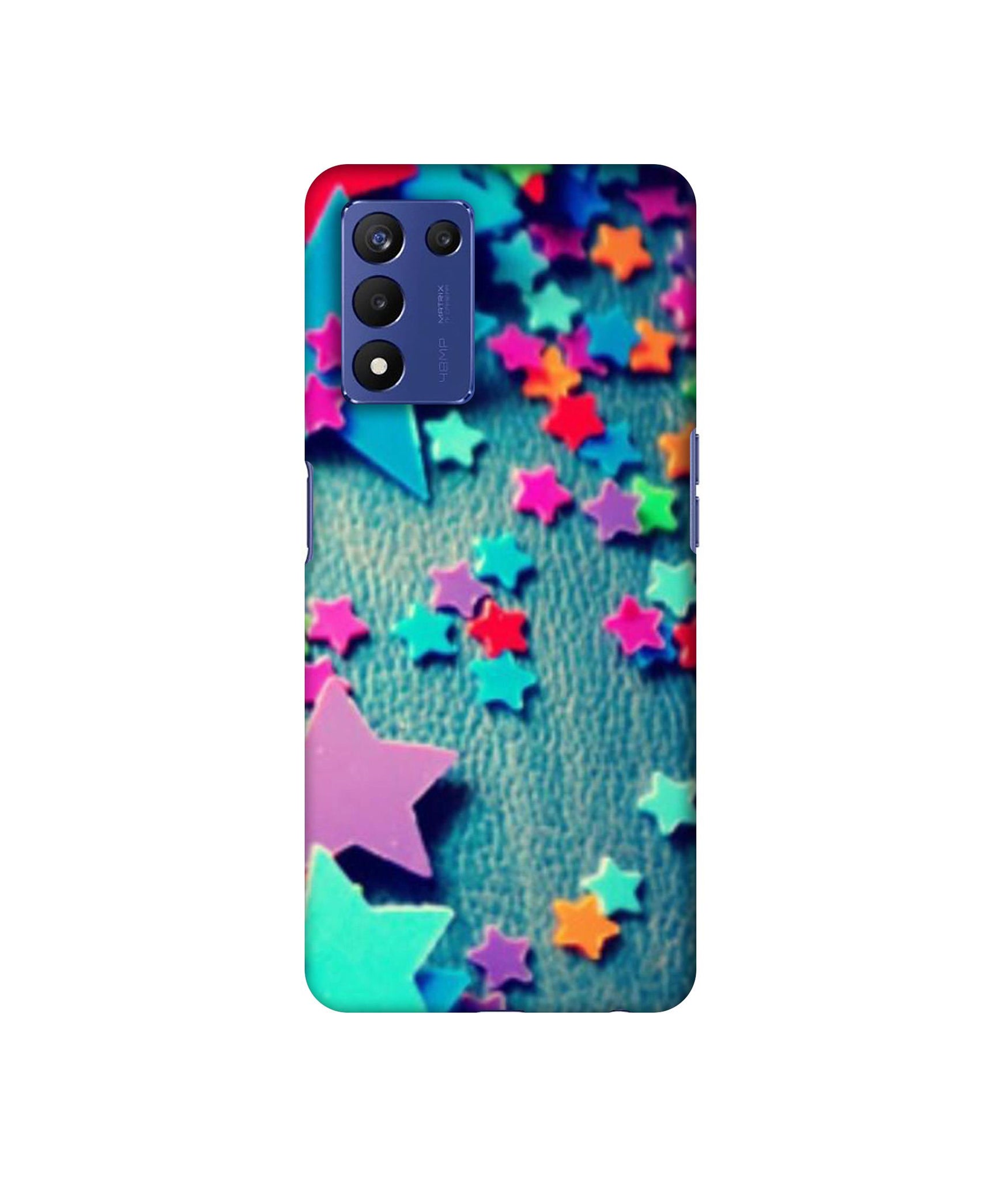 Colorful Stars Designer Hard Back Cover for Realme 9 5G Speed Edition