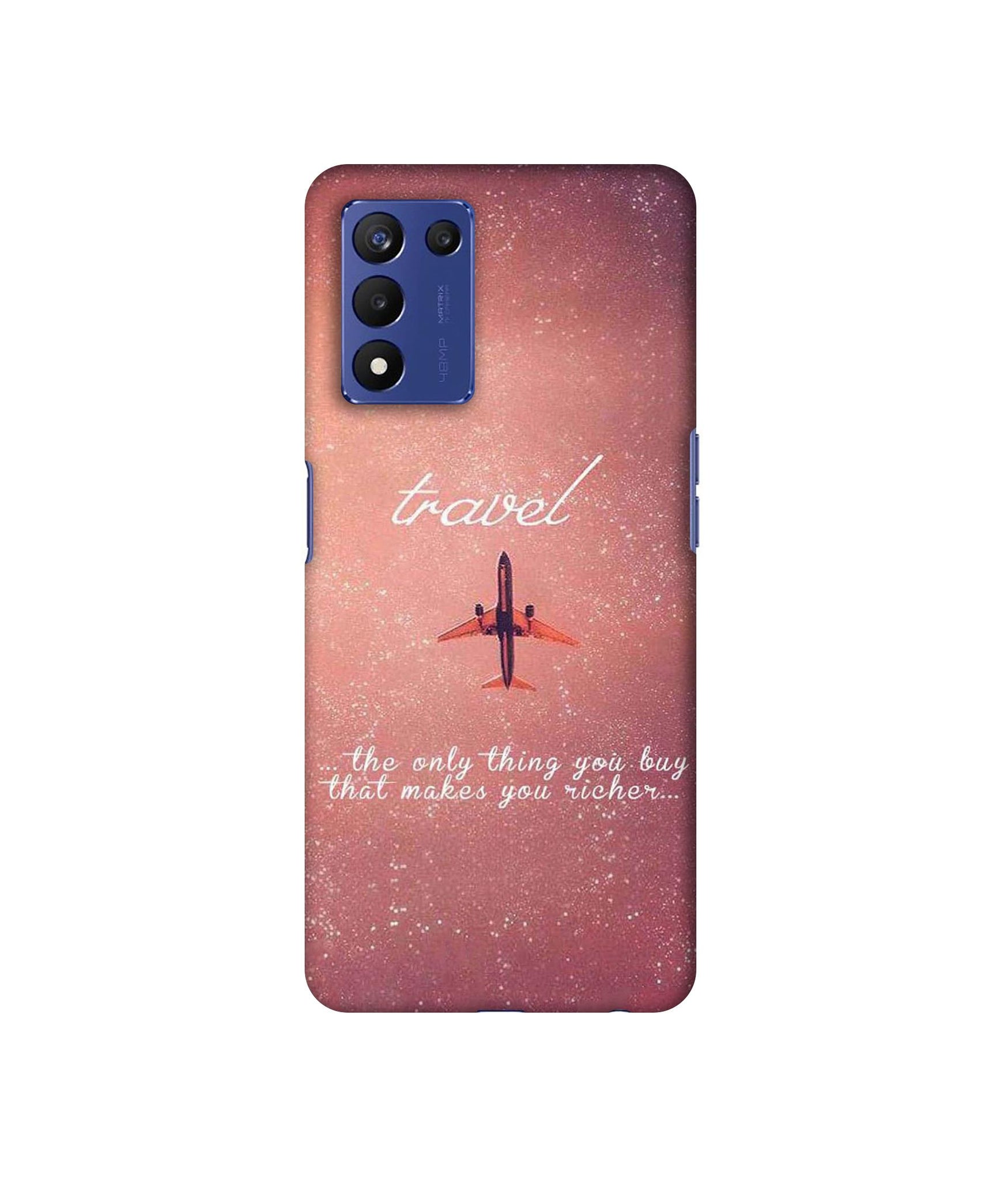 Travel with Plane Designer Hard Back Cover for Realme 9 5G Speed Edition