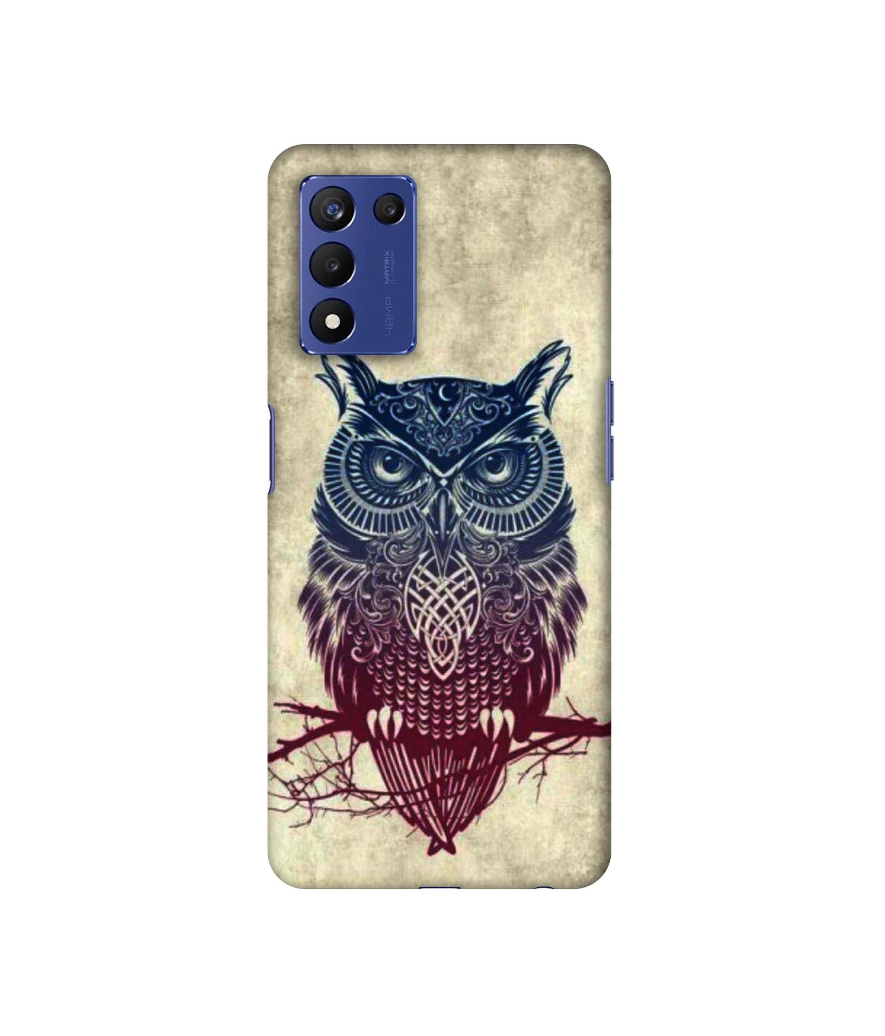Owl Pattern Designer Hard Back Cover for Realme 9 5G Speed Edition