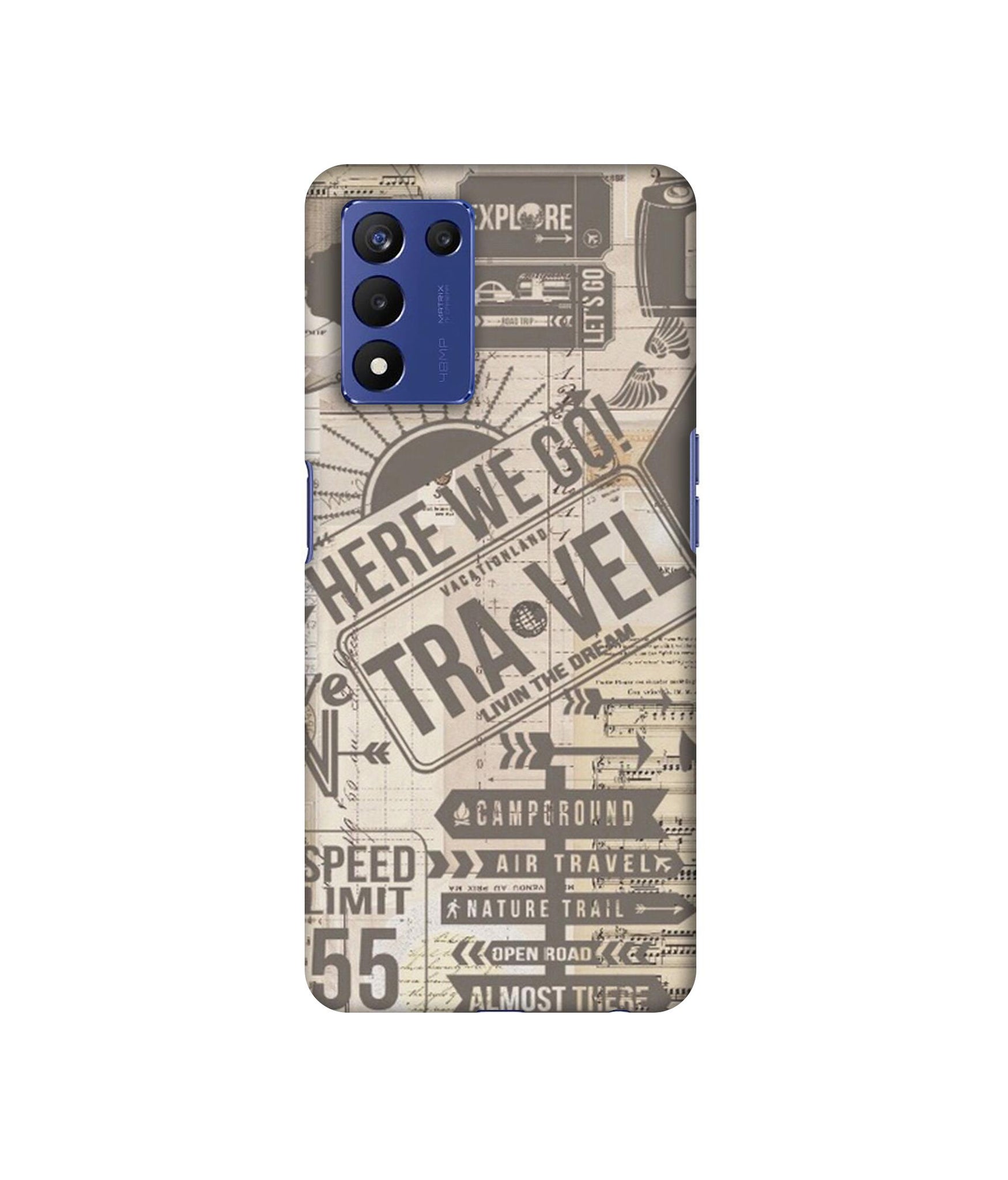 Travel Designer Hard Back Cover for Realme 9 5G Speed Edition