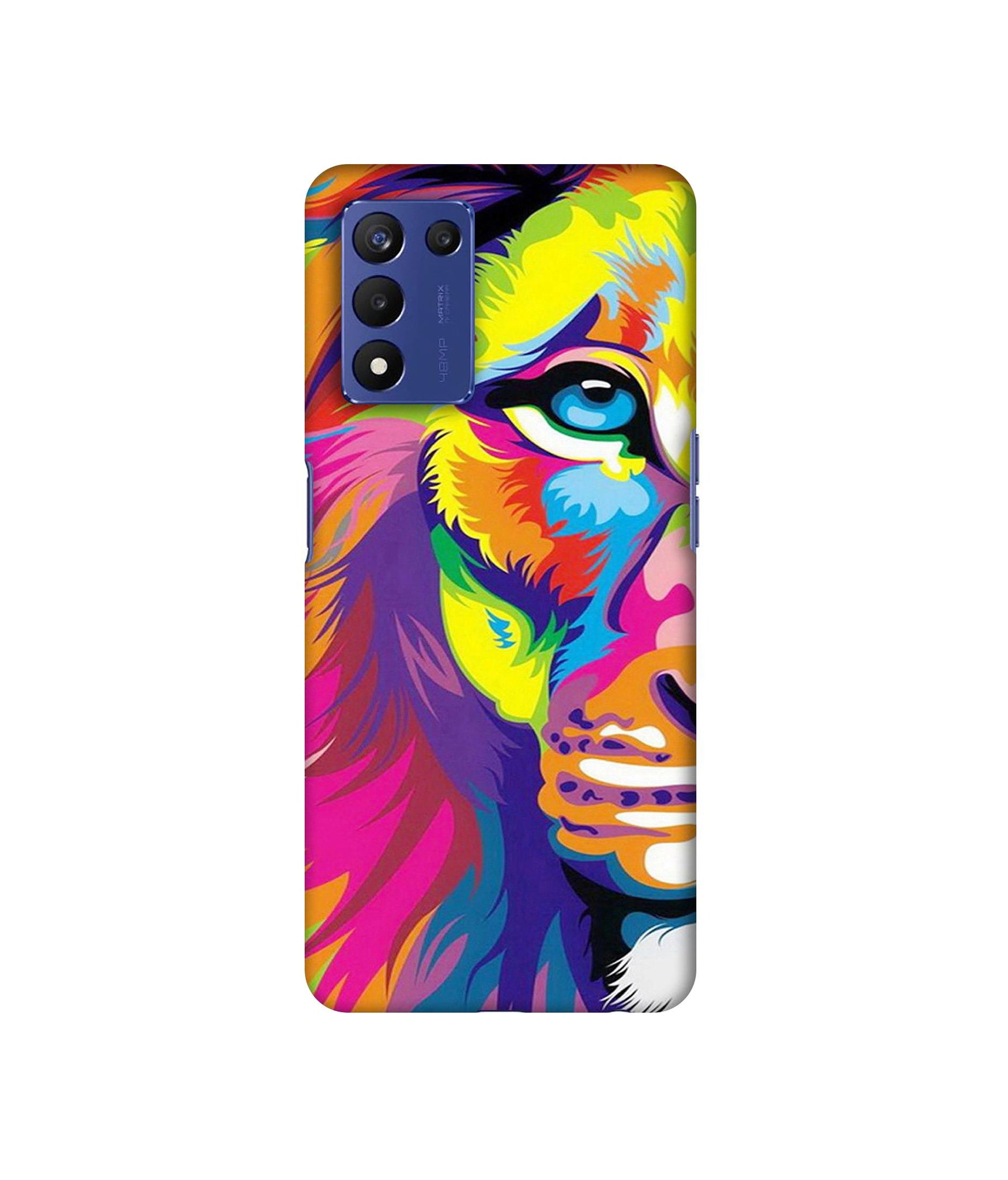 Lion Designer Hard Back Cover for Realme 9 5G Speed Edition