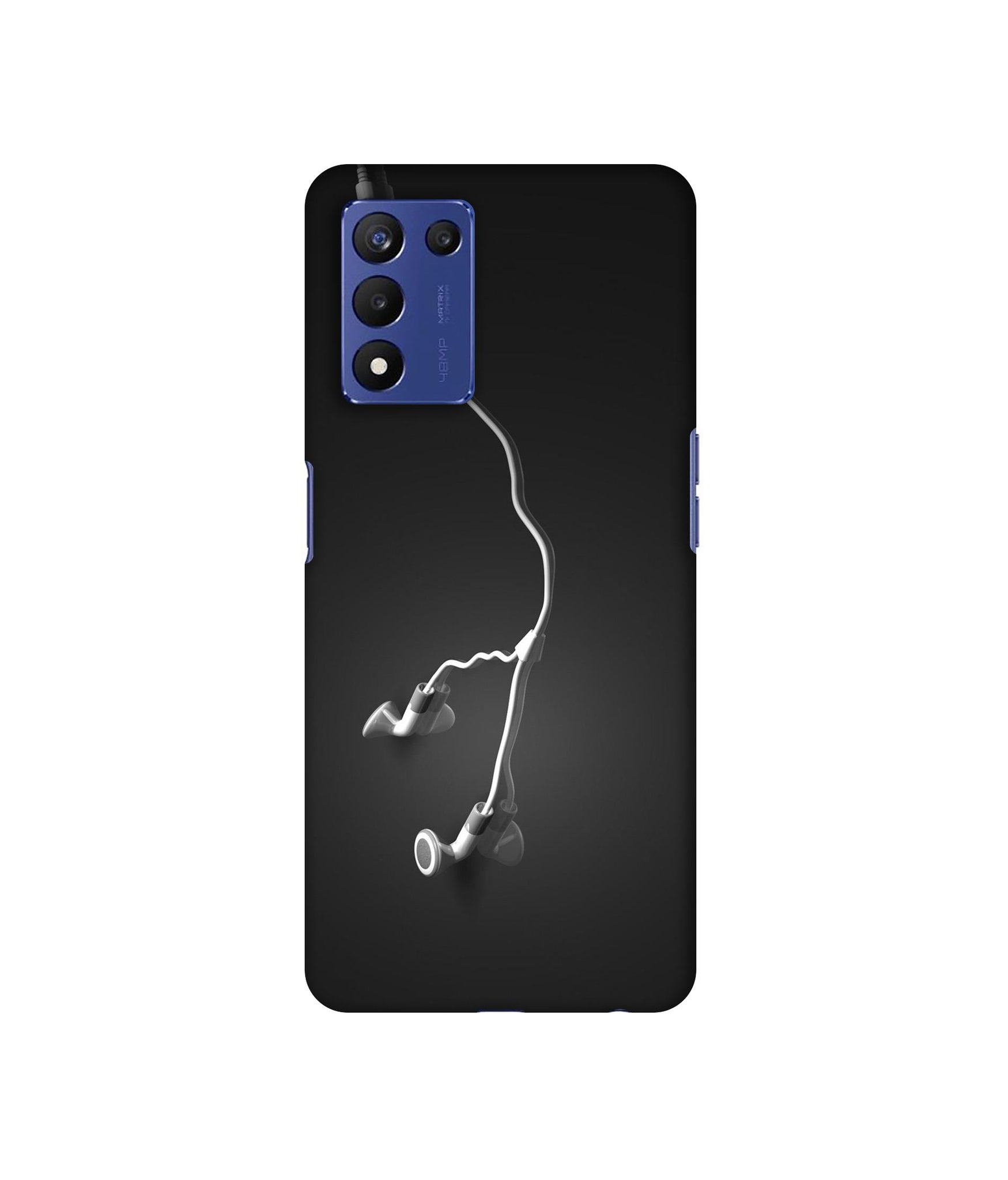 Headphone Designer Hard Back Cover for Realme 9 5G Speed Edition