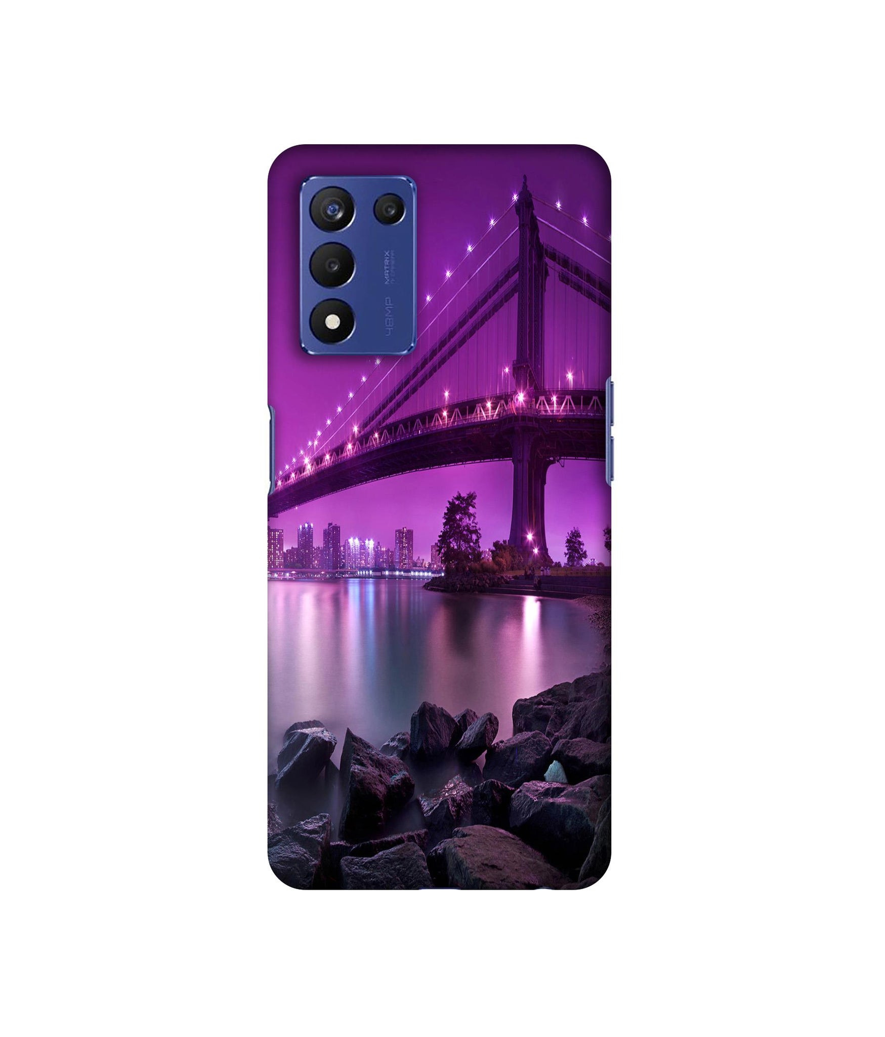 Manhattan Bridge Designer Hard Back Cover for Realme 9 5G Speed Edition