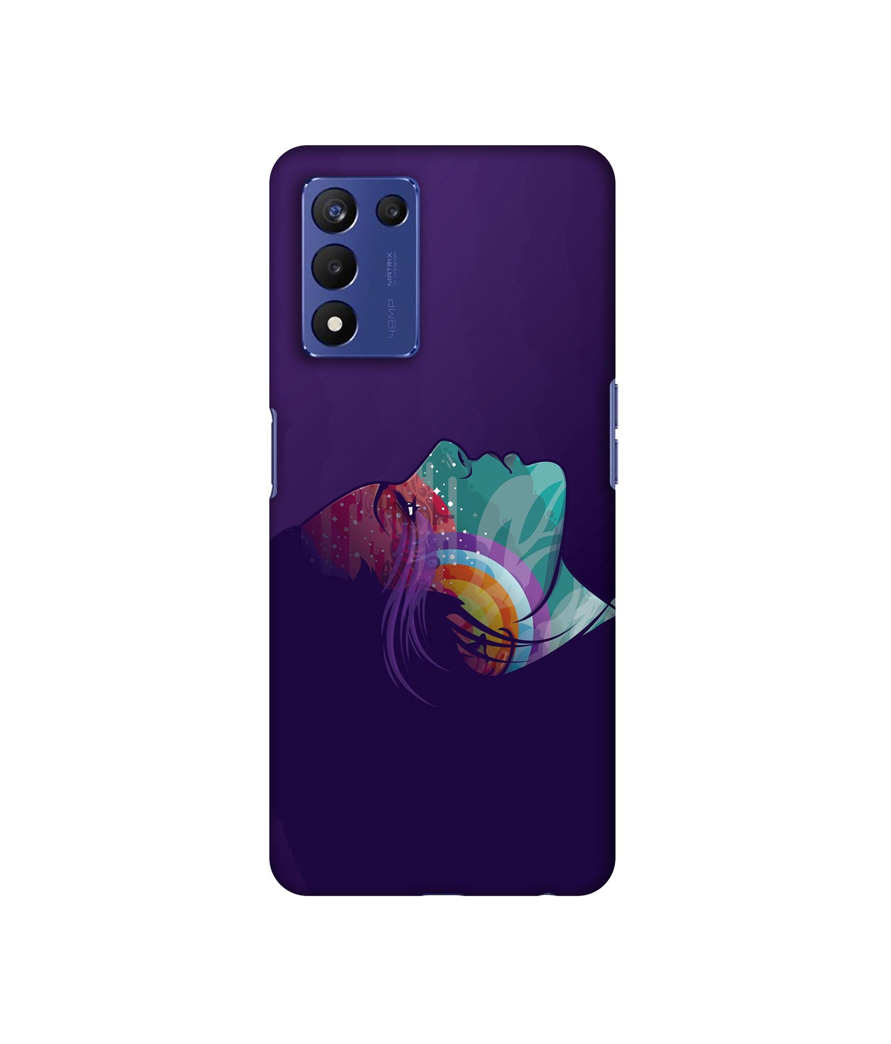 Vector Girl Designer Hard Back Cover for Realme 9 5G Speed Edition