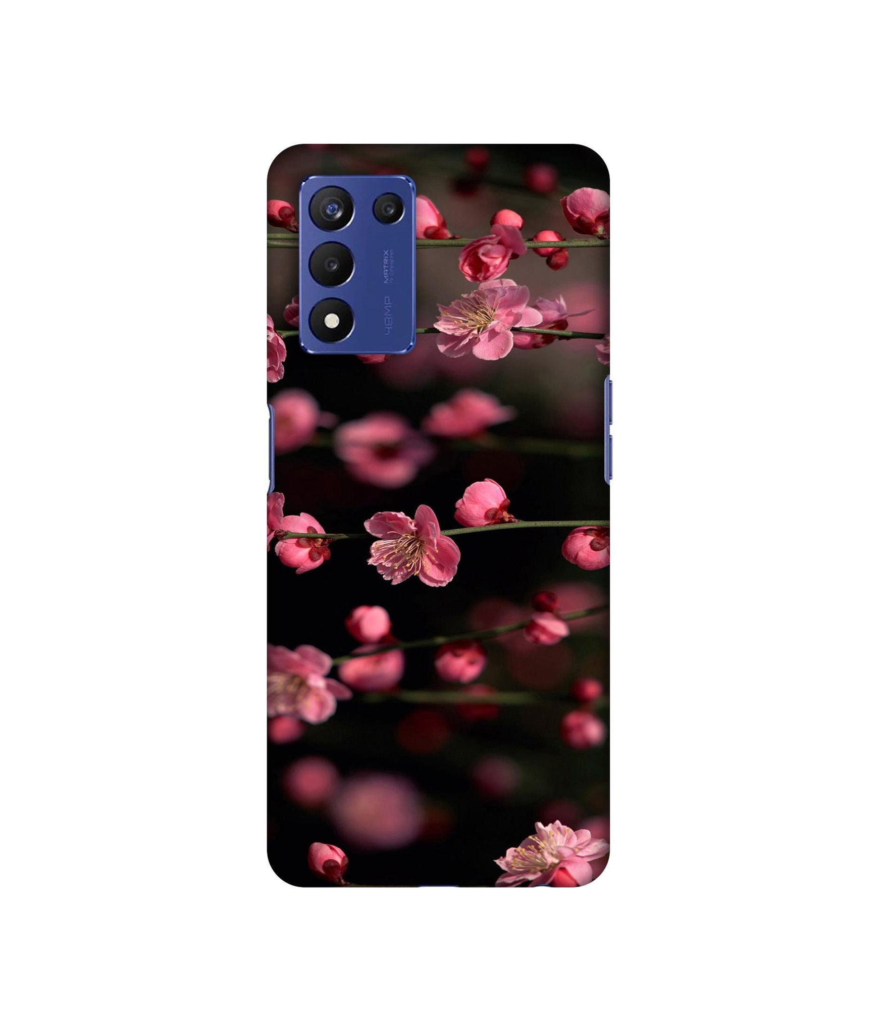 Pink Flowers Designer Hard Back Cover for Realme 9 5G Speed Edition