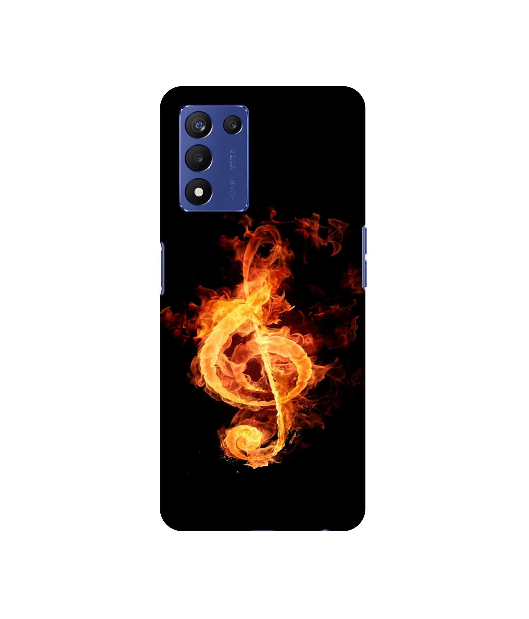 Fire Note Designer Hard Back Cover for Realme 9 5G Speed Edition