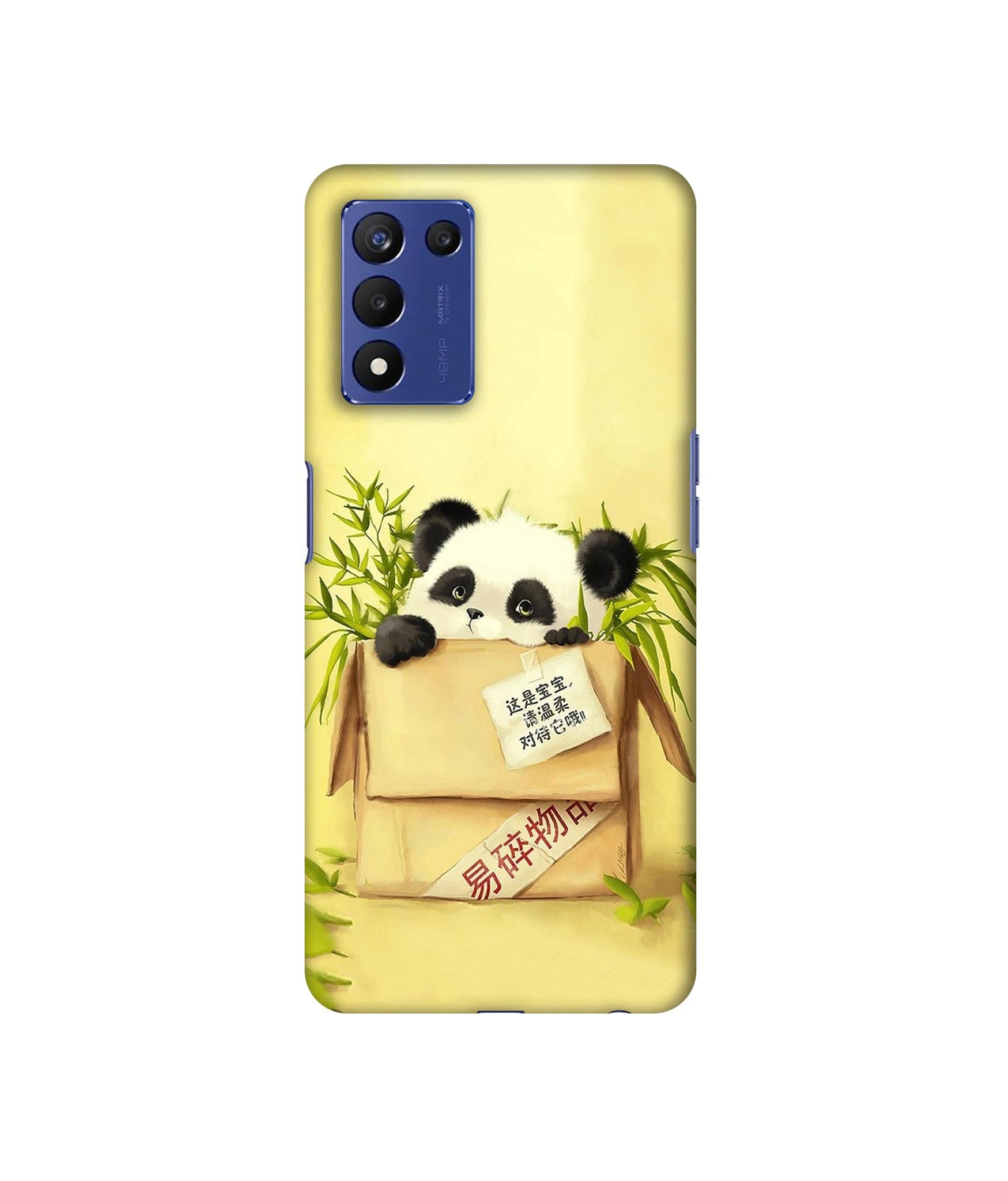 Panda In Box Designer Hard Back Cover for Realme 9 5G Speed Edition