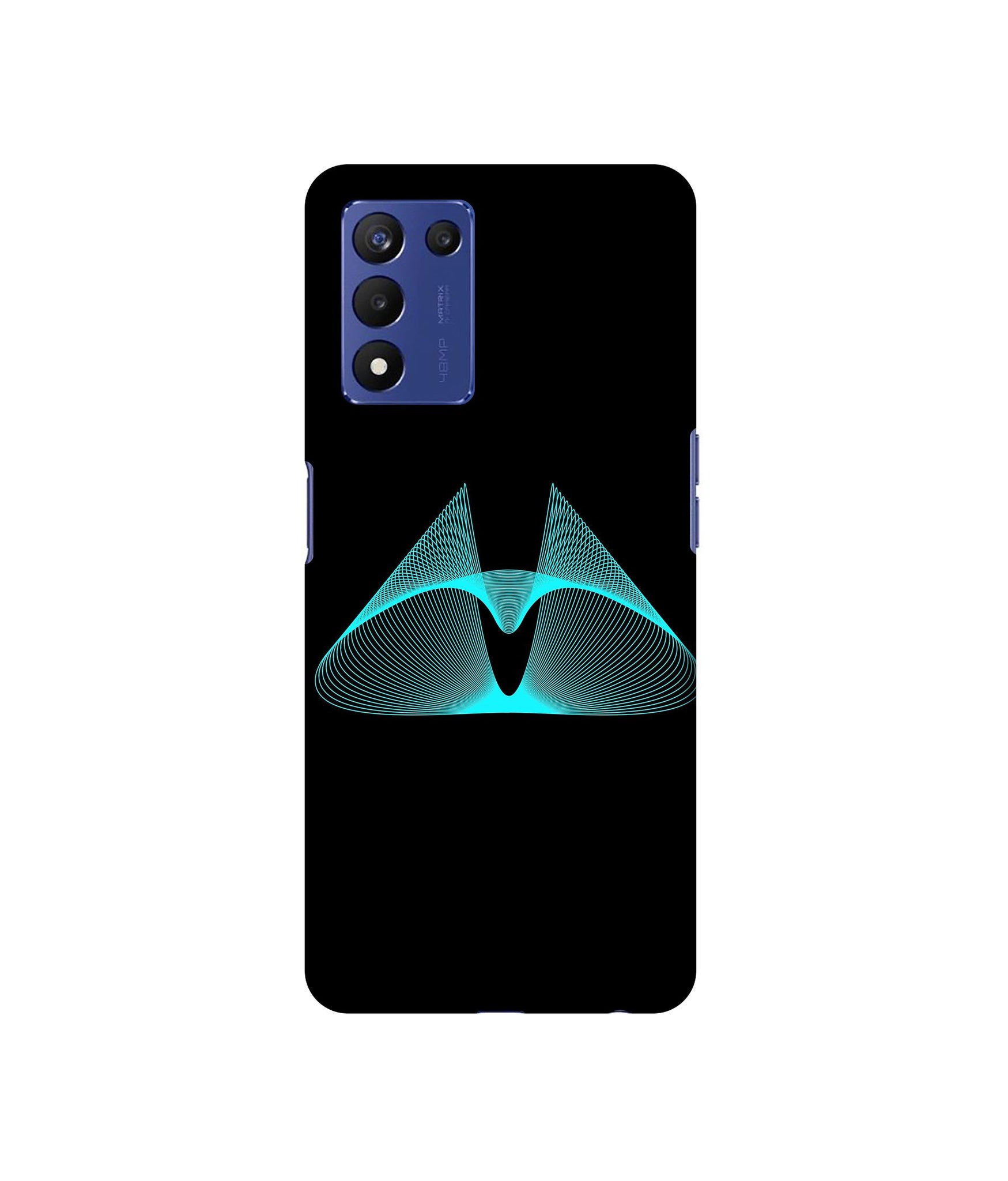 Mesh Shape Glitter Designer Hard Back Cover for Realme 9 5G Speed Edition