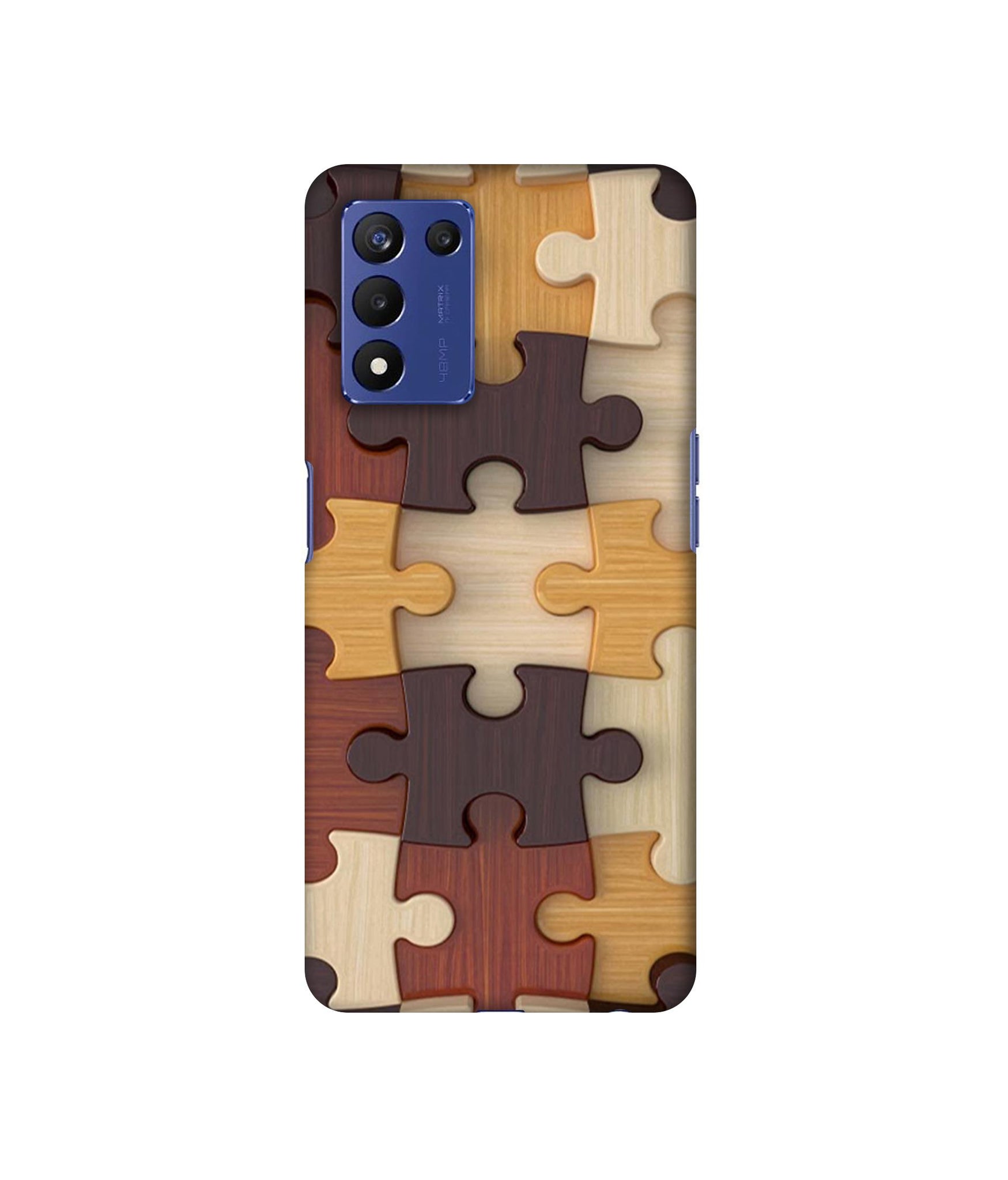 Puzzle Pattern Designer Hard Back Cover for Realme 9 5G Speed Edition