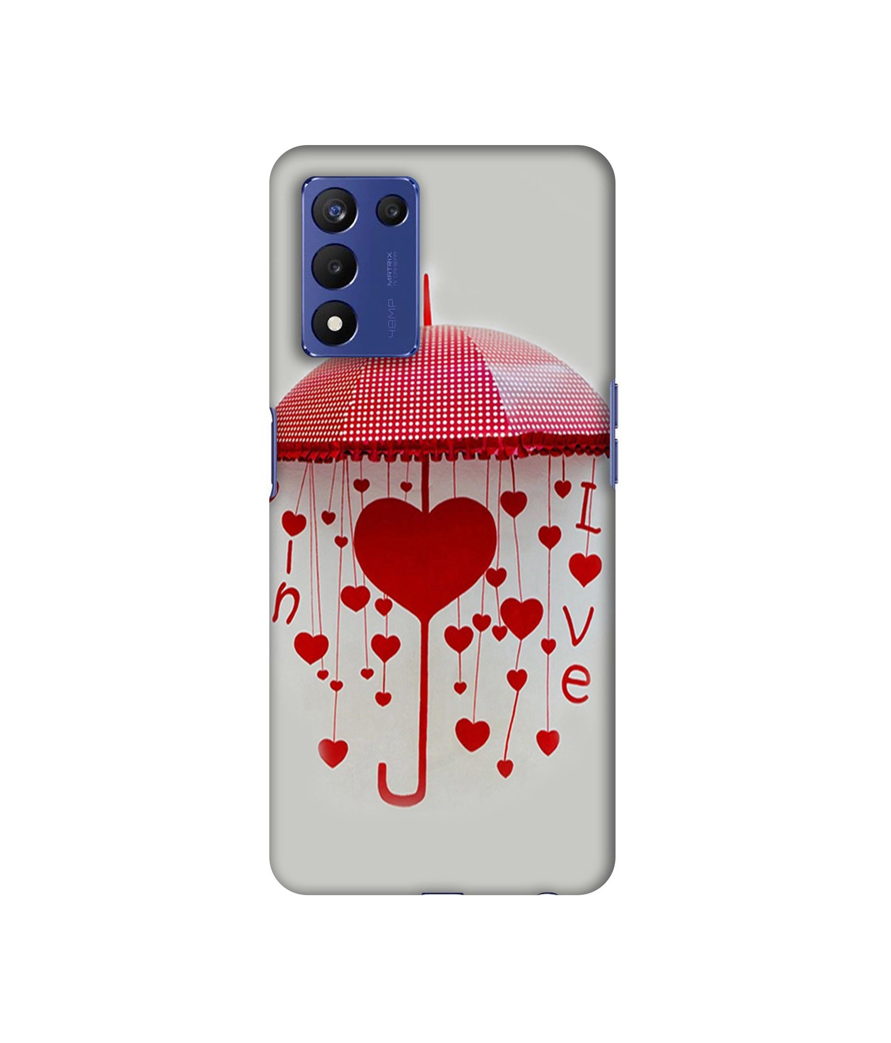 Love Heart Designer Hard Back Cover for Realme 9 5G Speed Edition