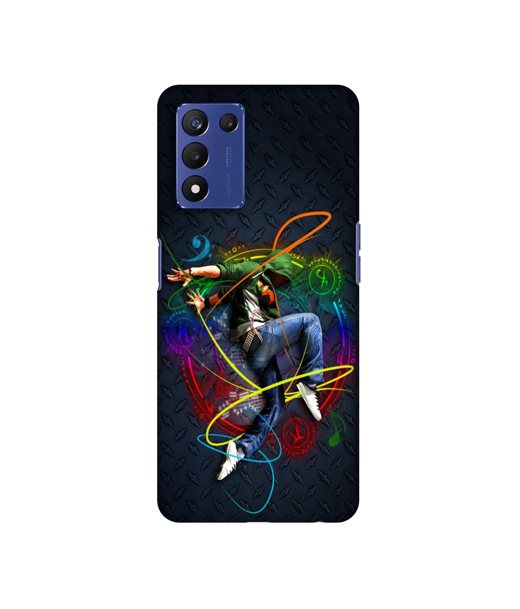 Boy With Music Designer Hard Back Cover for Realme 9 5G Speed Edition