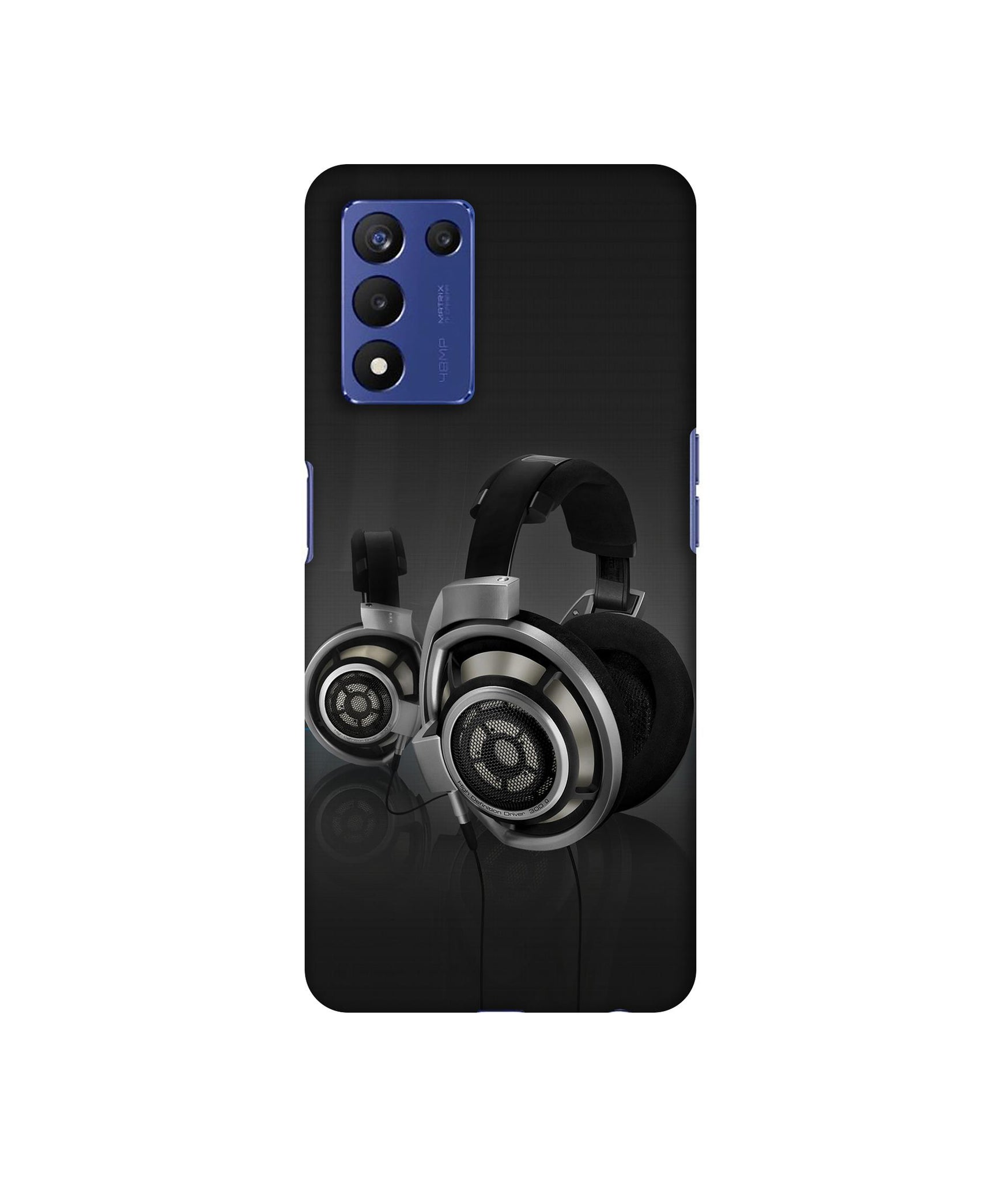 Head Phone Designer Hard Back Cover for Realme 9 5G Speed Edition