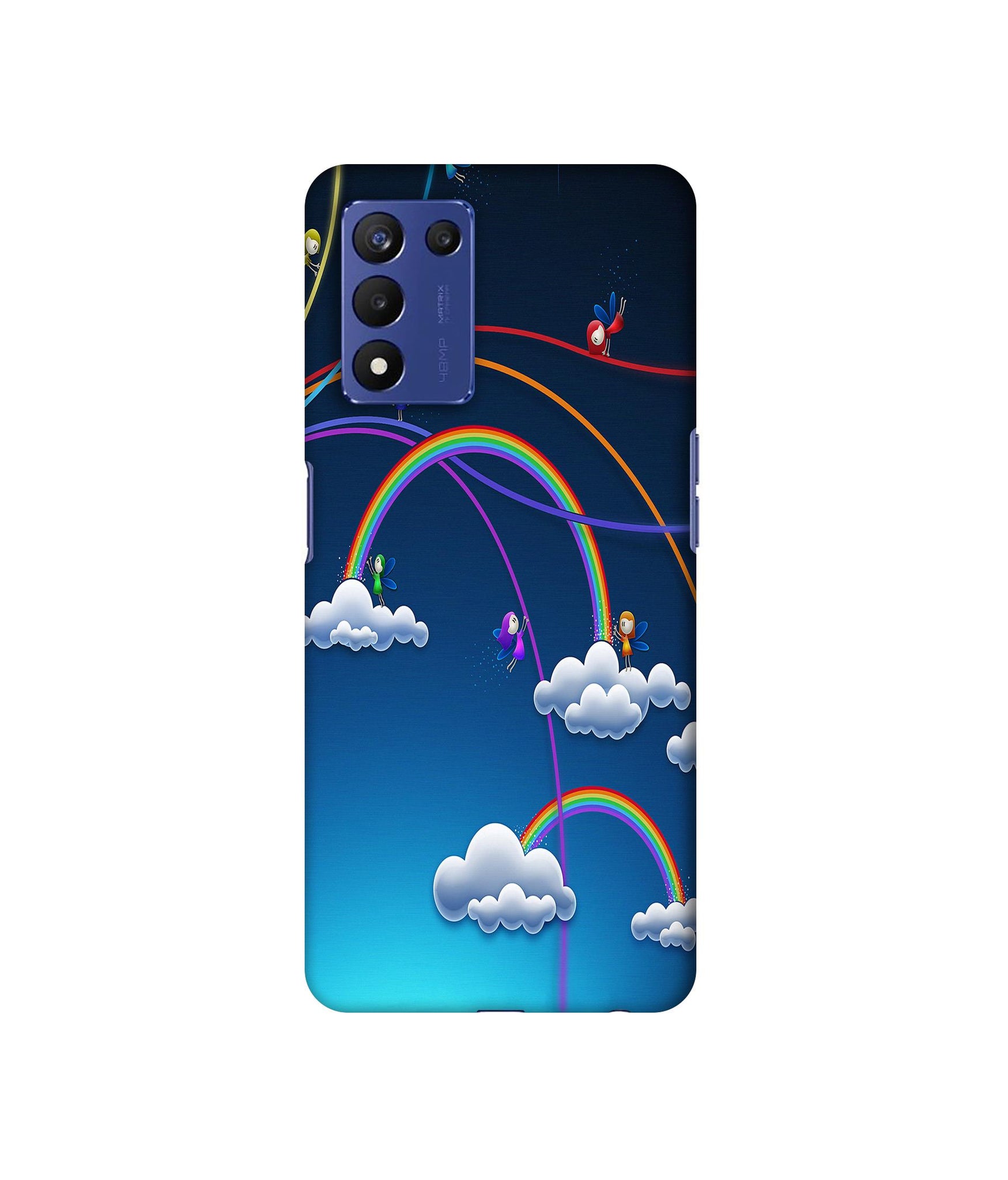 Rainbow Designer Hard Back Cover for Realme 9 5G Speed Edition