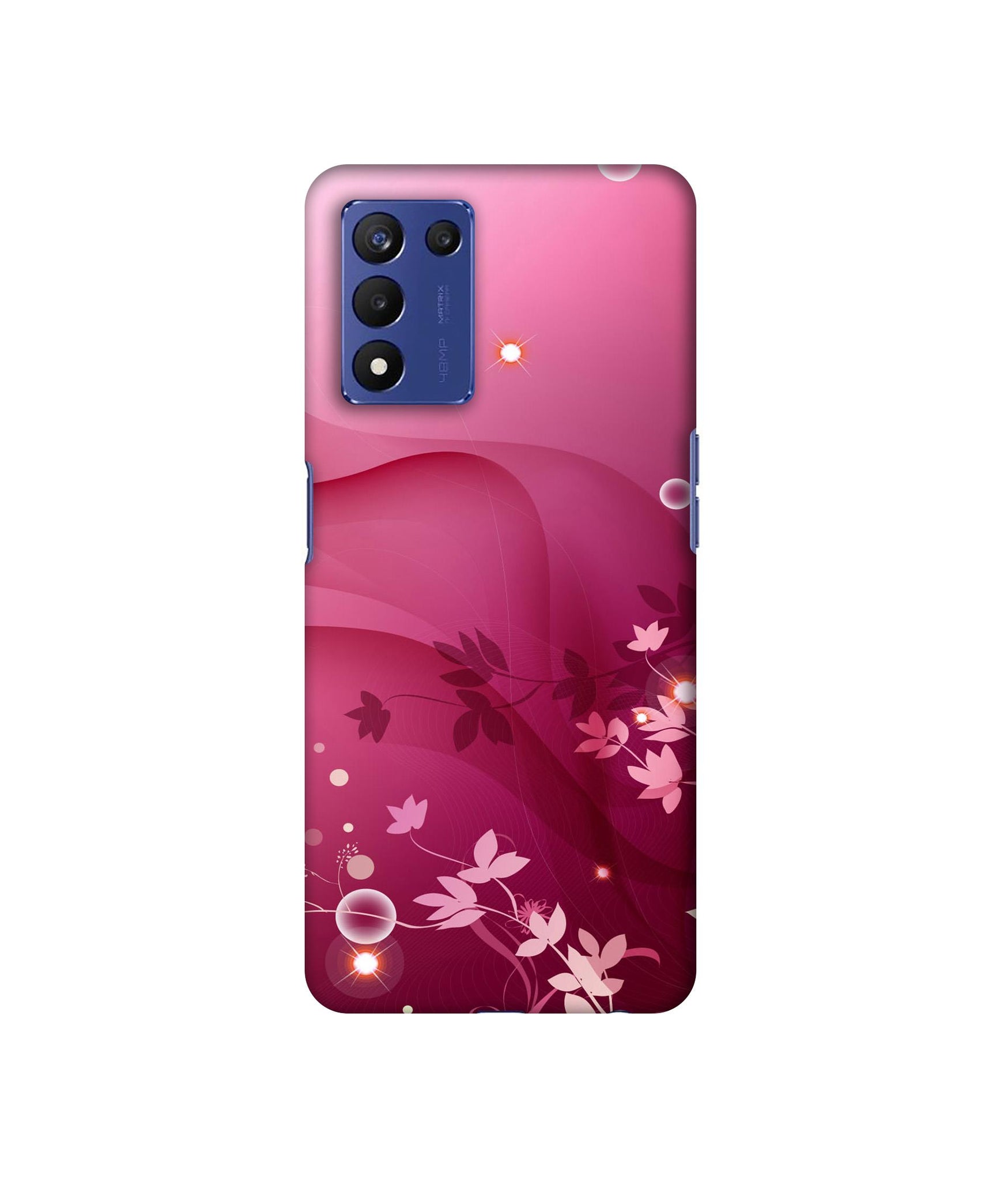Pink Abstract Designer Hard Back Cover for Realme 9 5G Speed Edition