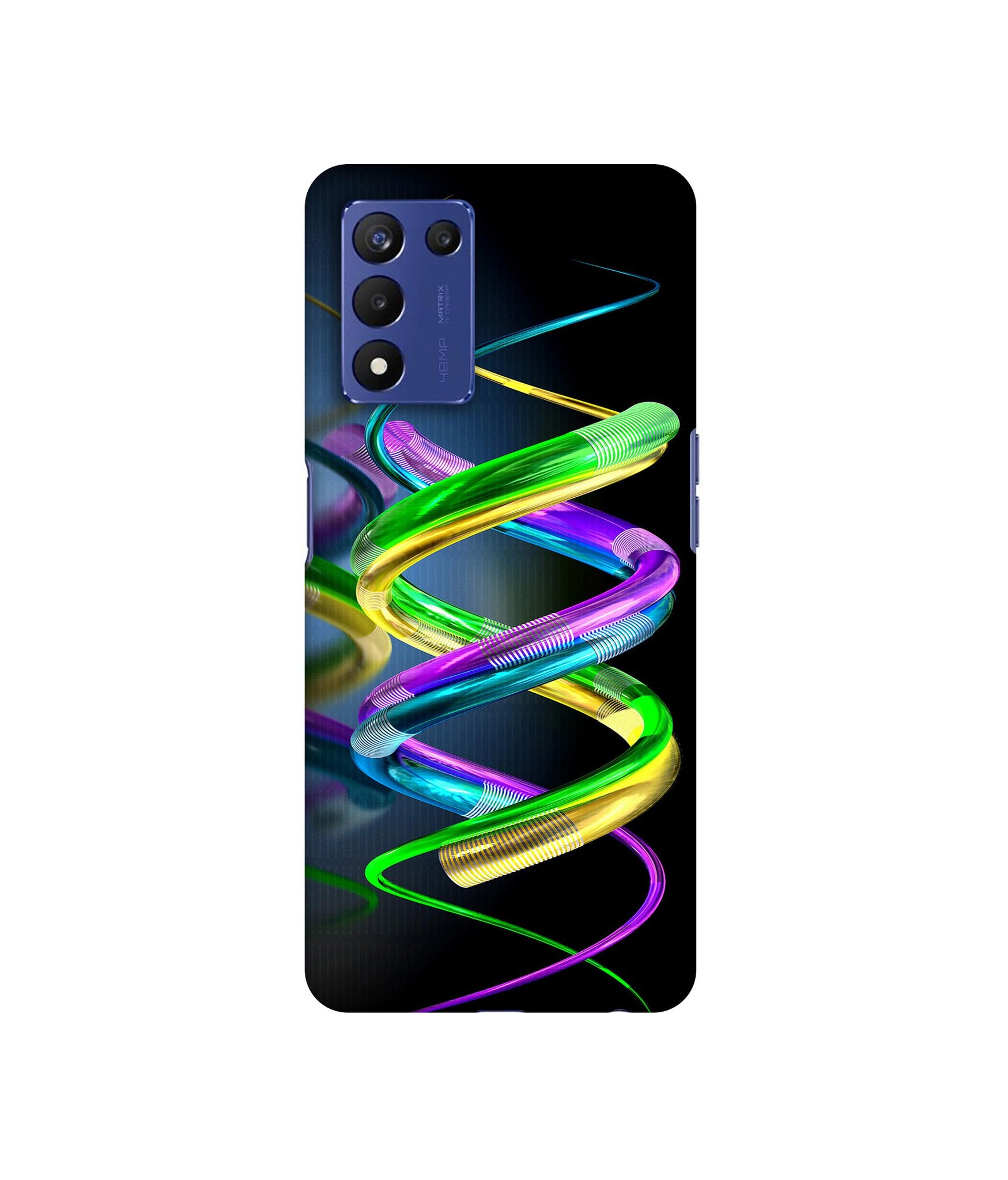 3D Spiral Designer Hard Back Cover for Realme 9 5G Speed Edition