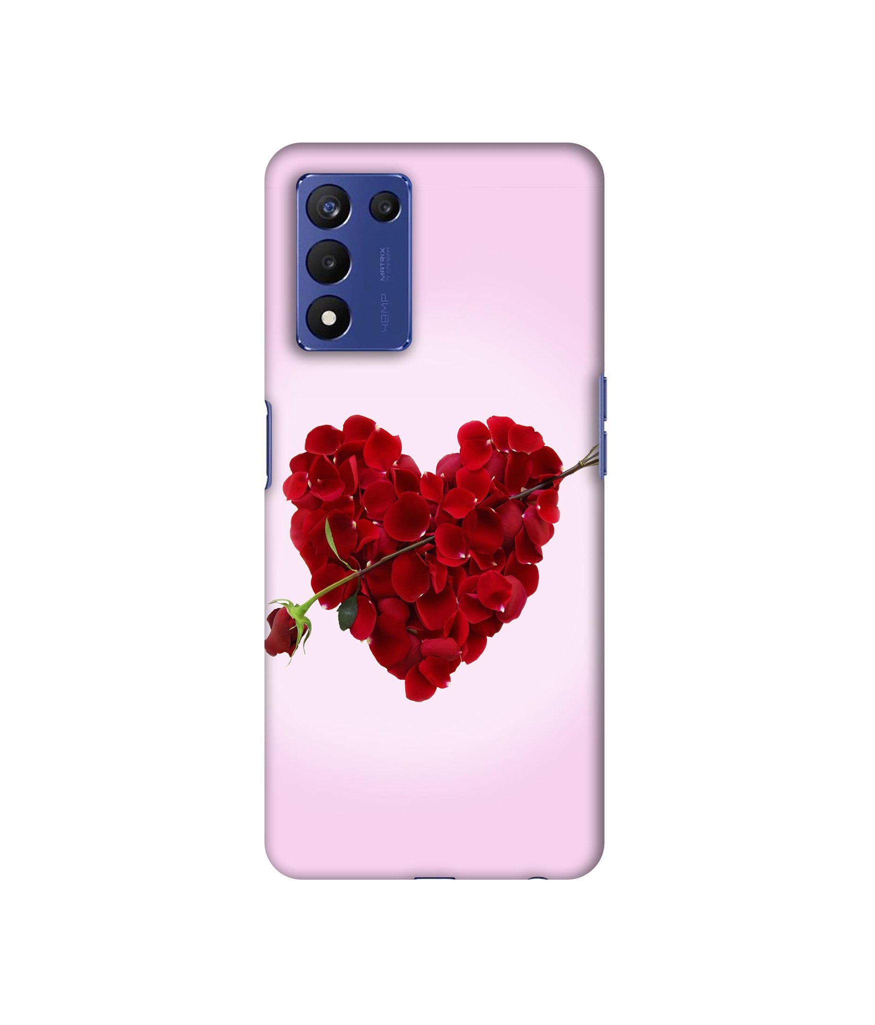 Heart Flower Designer Hard Back Cover for Realme 9 5G Speed Edition