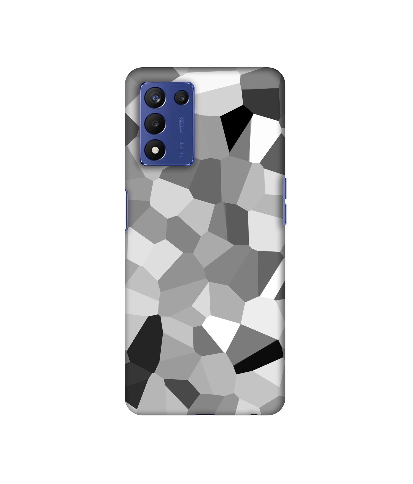 Black & White Mathematical Shape Designer Hard Back Cover for Realme 9 5G Speed Edition