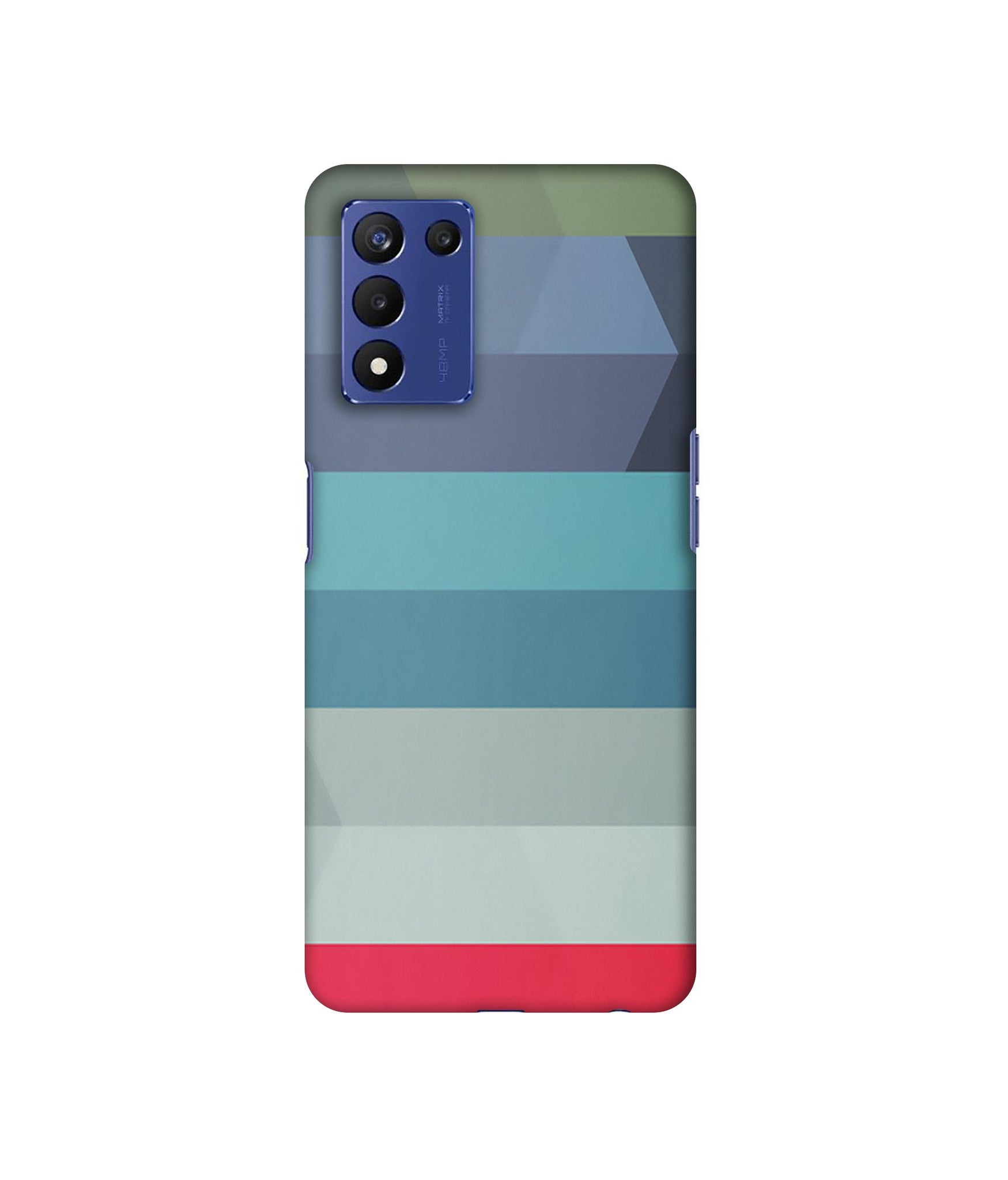 Colorful Lines Designer Hard Back Cover for Realme 9 5G Speed Edition