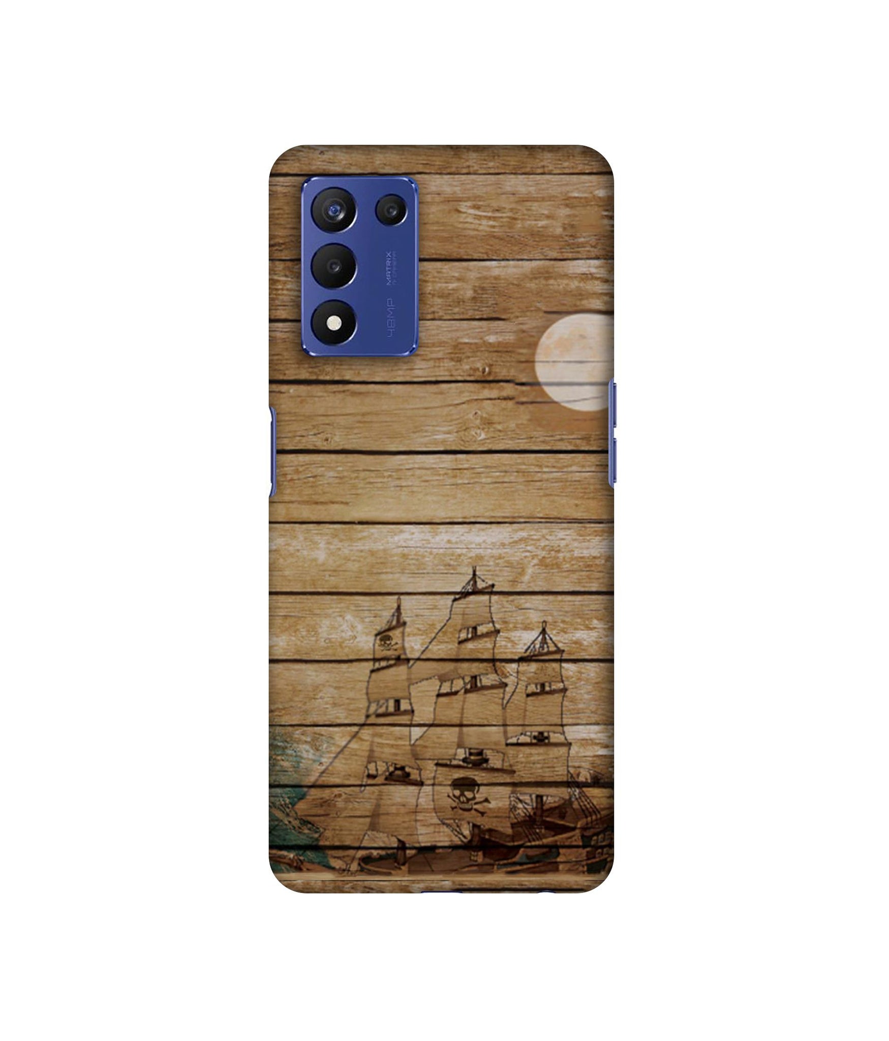 Wooden Pattern Designer Hard Back Cover for Realme 9 5G Speed Edition