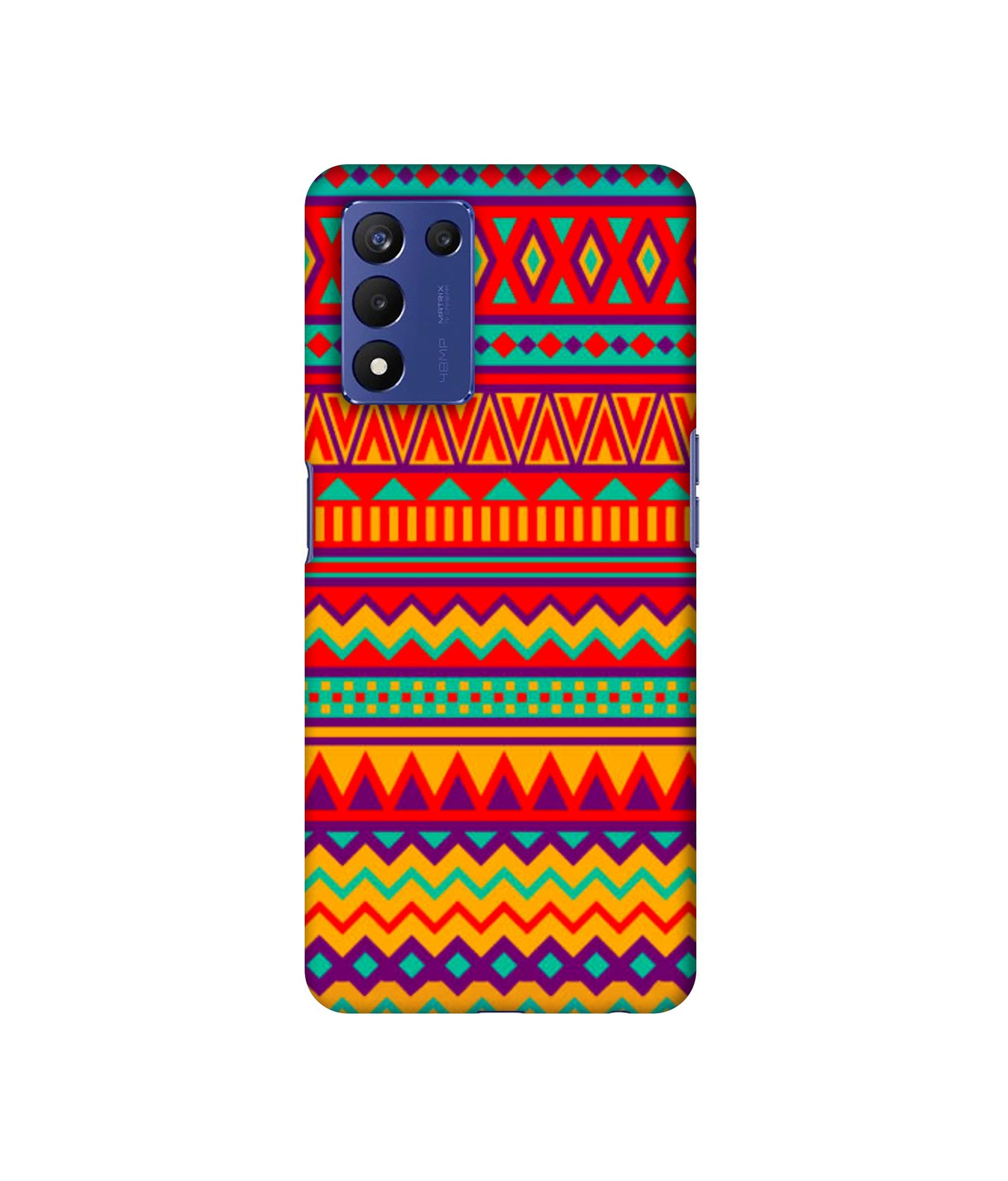 Multicolor Rangoli Art Designer Hard Back Cover for Realme 9 5G Speed Edition