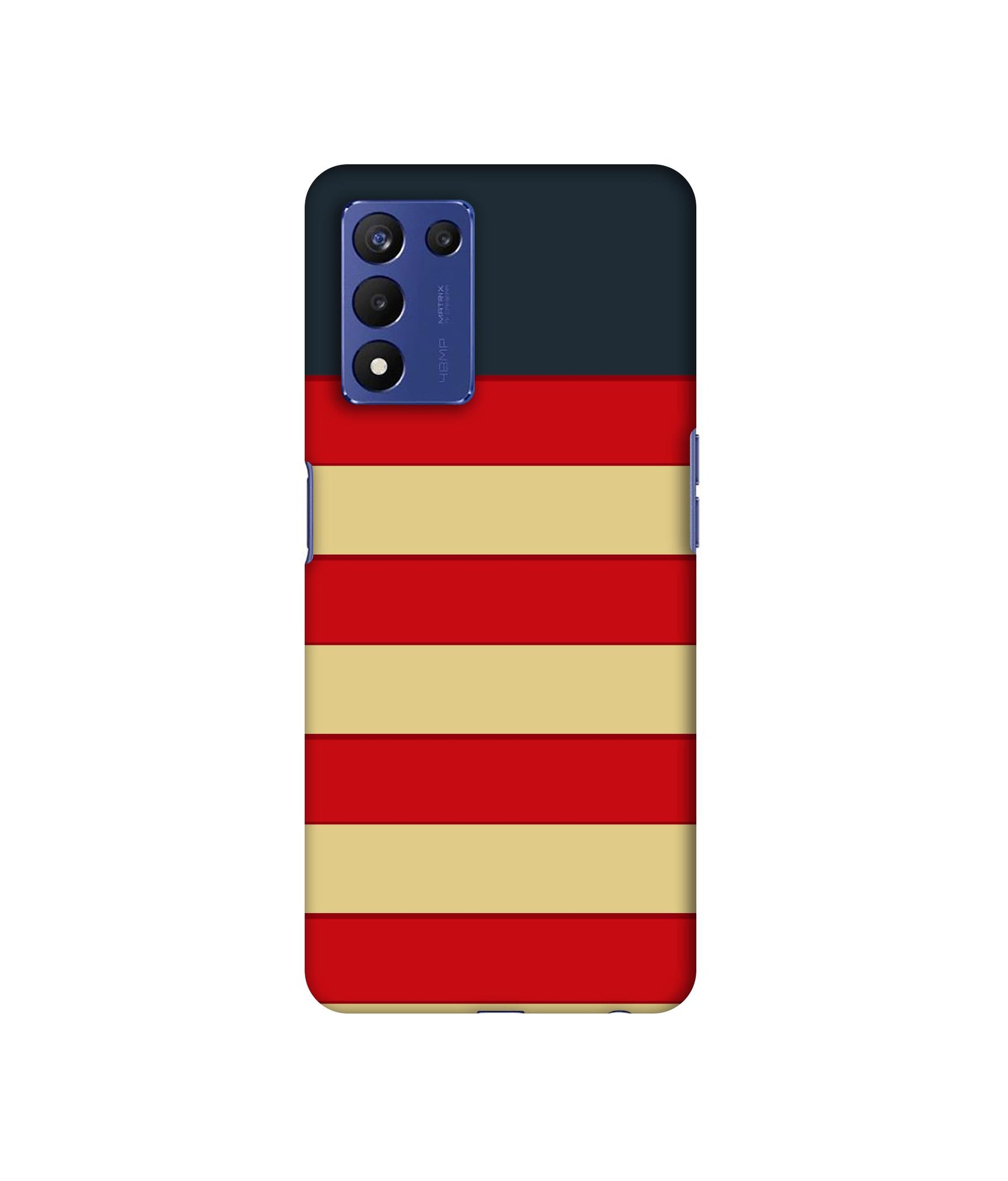 Multicolor Lines Designer Hard Back Cover for Realme 9 5G Speed Edition