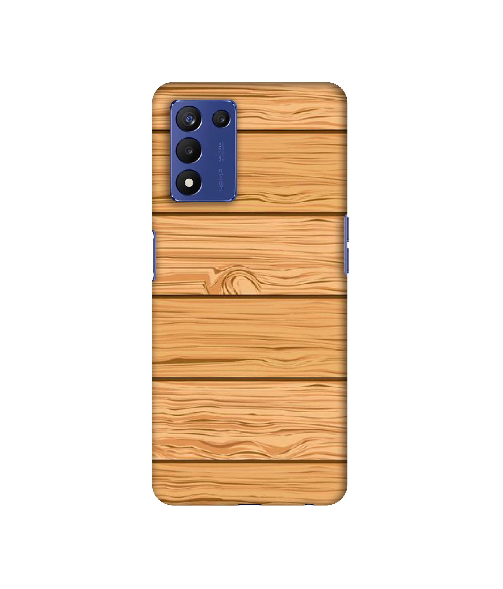 Wooden Texture Pattern Designer Hard Back Cover for Realme 9 5G Speed Edition