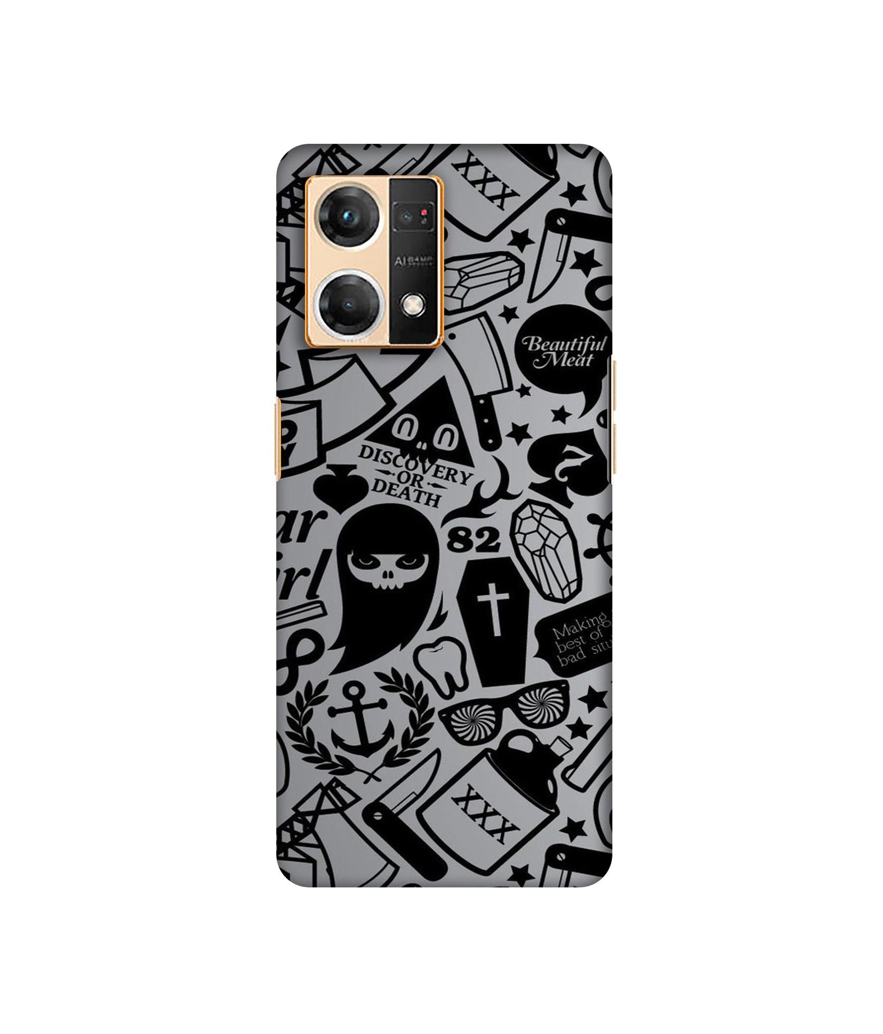 Discover Or Death Designer Hard Back Cover for Oppo F21 Pro 4G