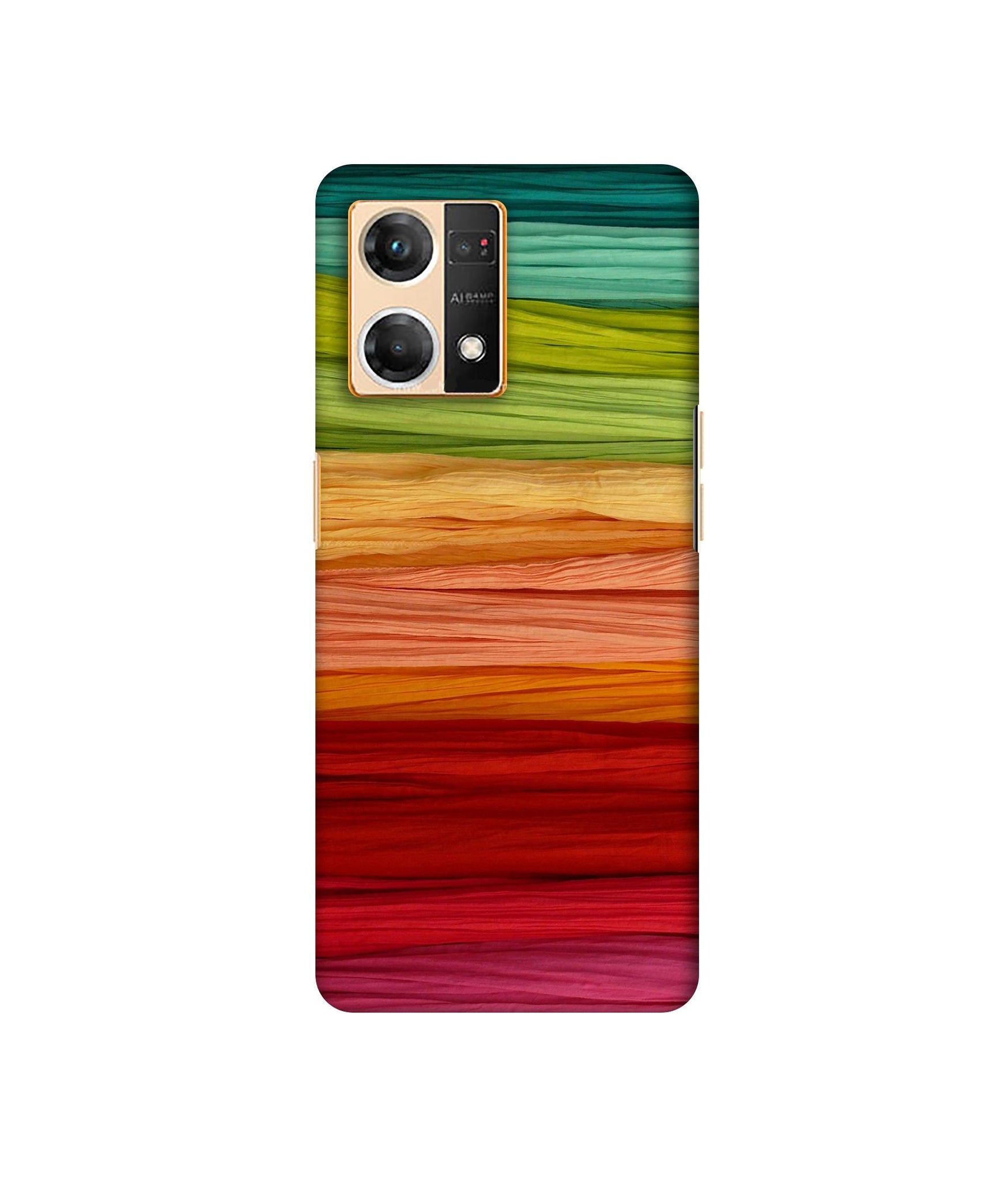 Colorful Thread Designer Hard Back Cover for Oppo F21 Pro 4G