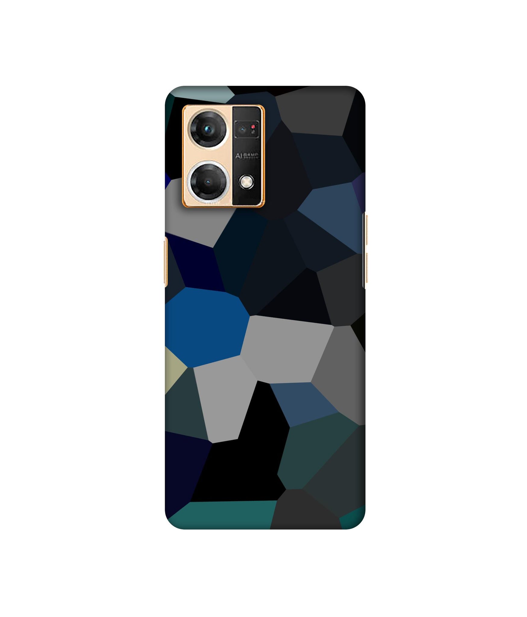 Mathematical Shape Designer Hard Back Cover for Oppo F21 Pro 4G