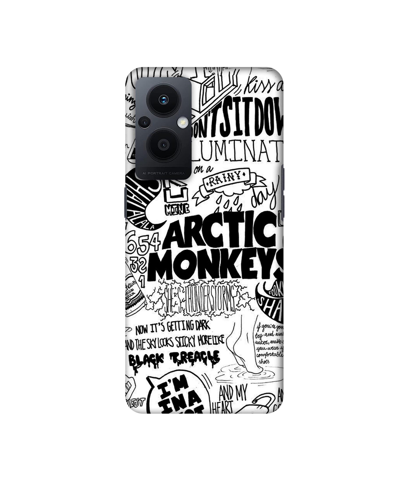 Arctic Monkeys Pattern Designer Hard Back Cover for Oppo F21 Pro 5G