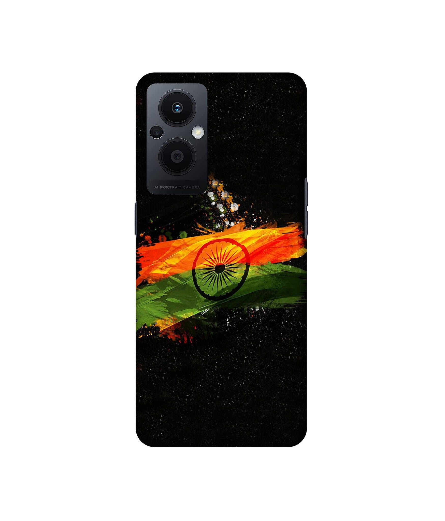 Indian Flag Designer Hard Back Cover for Oppo F21 Pro 5G