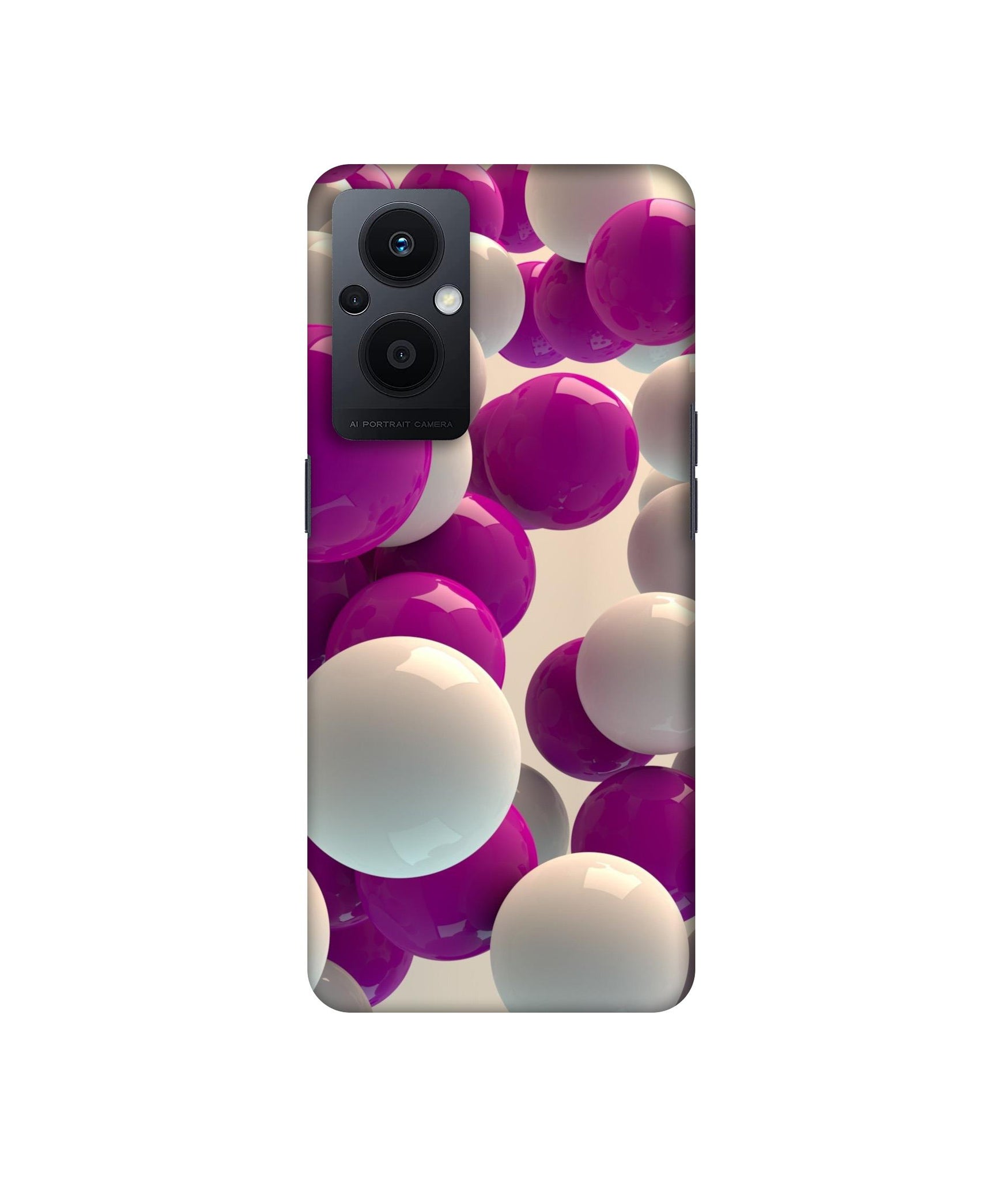 3D Balloons Designer Hard Back Cover for Oppo F21 Pro 5G