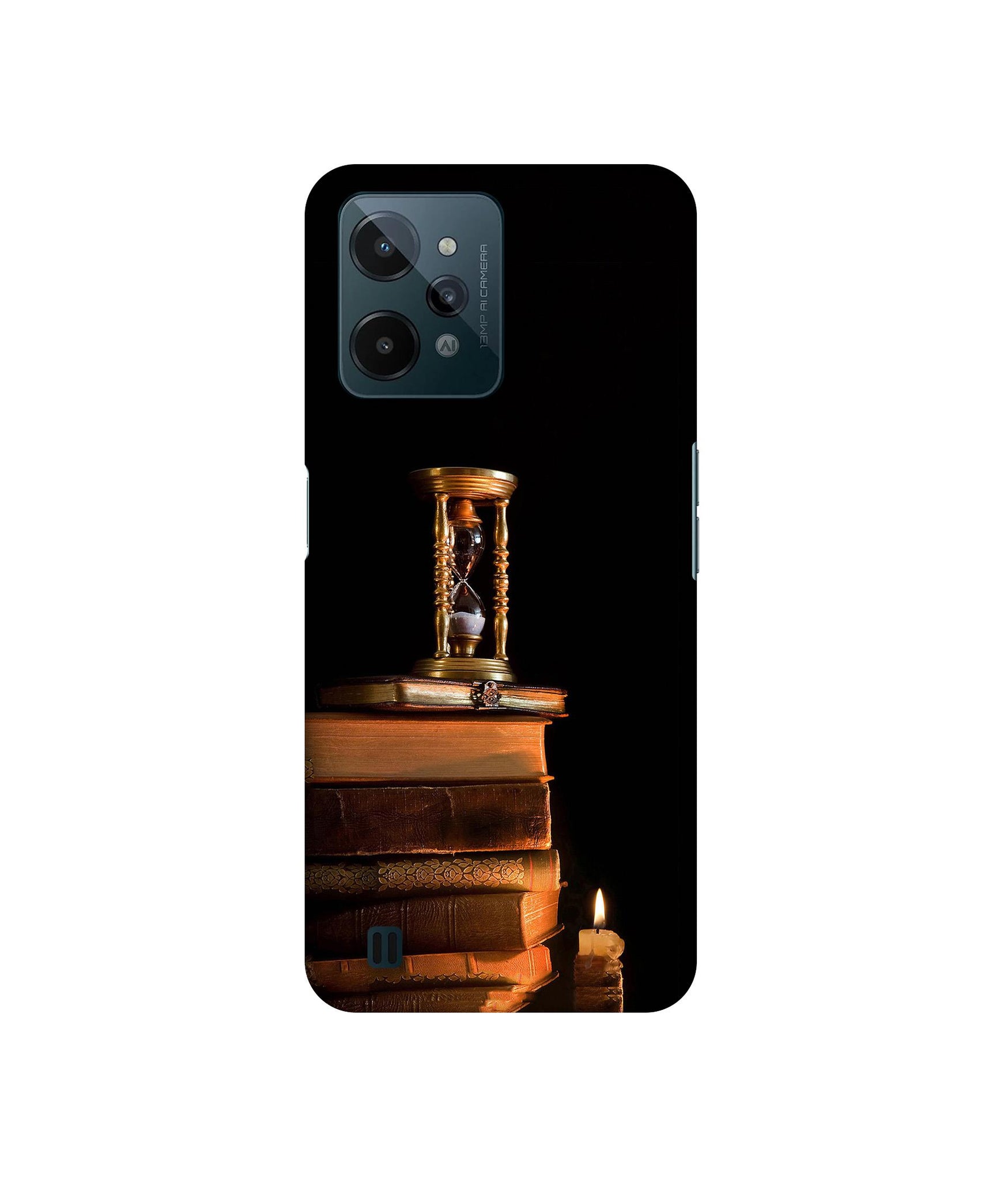Magic Candles Books Designer Hard Back Cover for Realme C31 4G