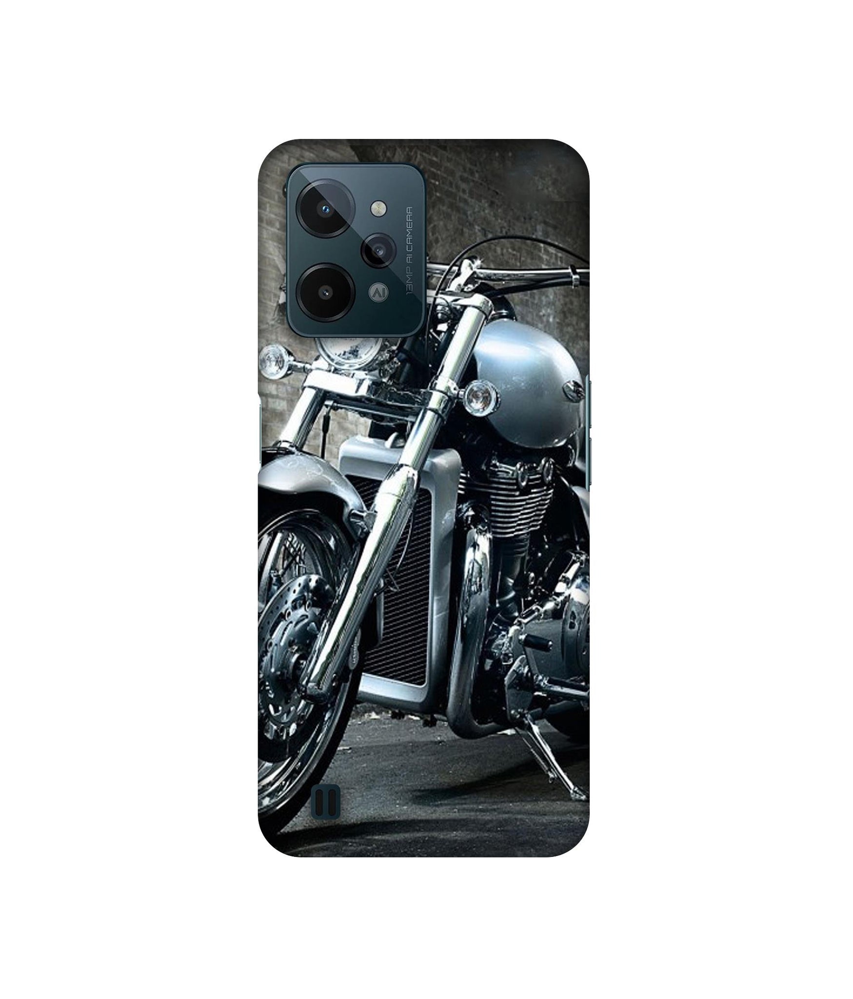 Motorcycle Designer Hard Back Cover for Realme C31 4G