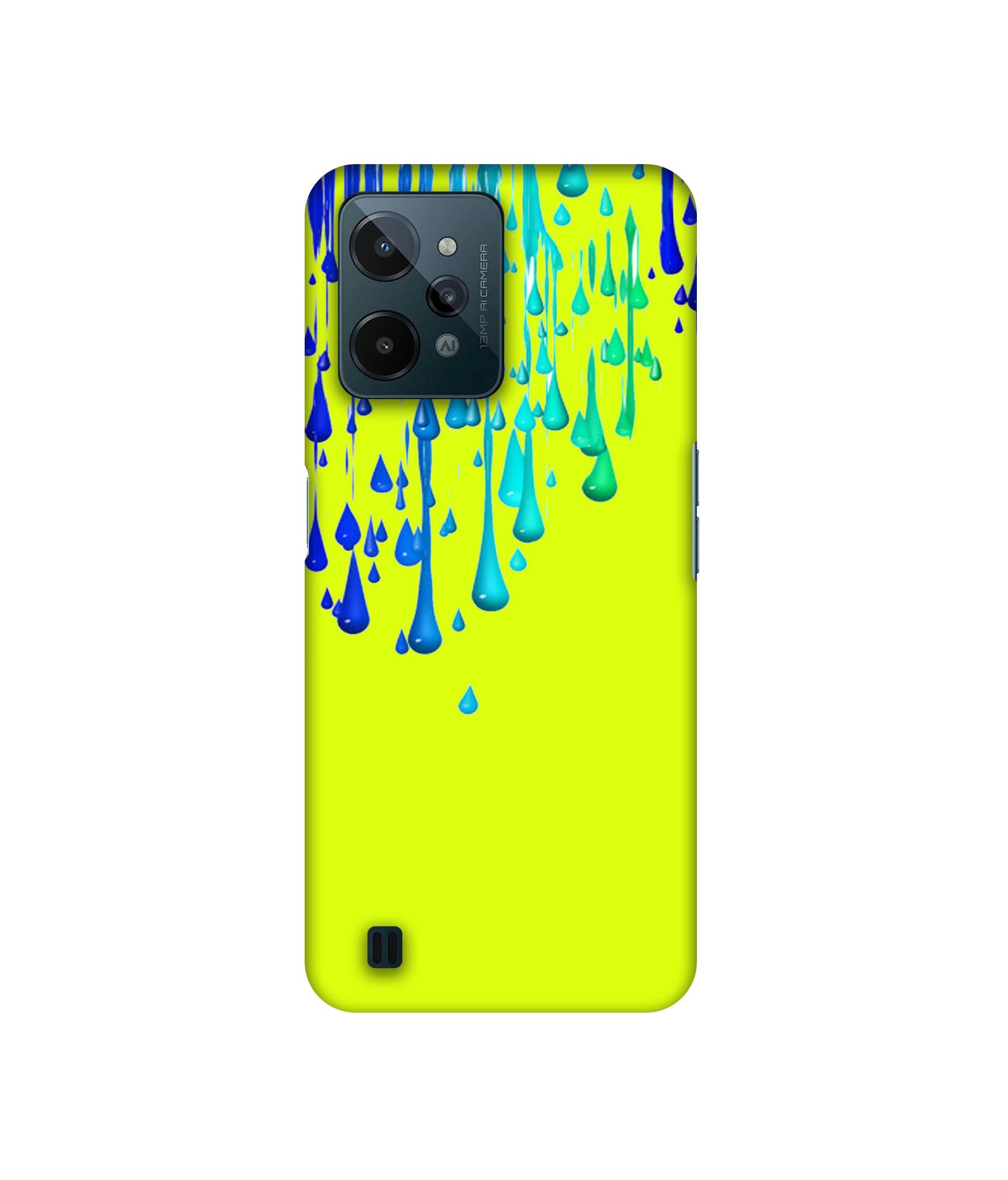 Neon Paint Designer Hard Back Cover for Realme C31 4G