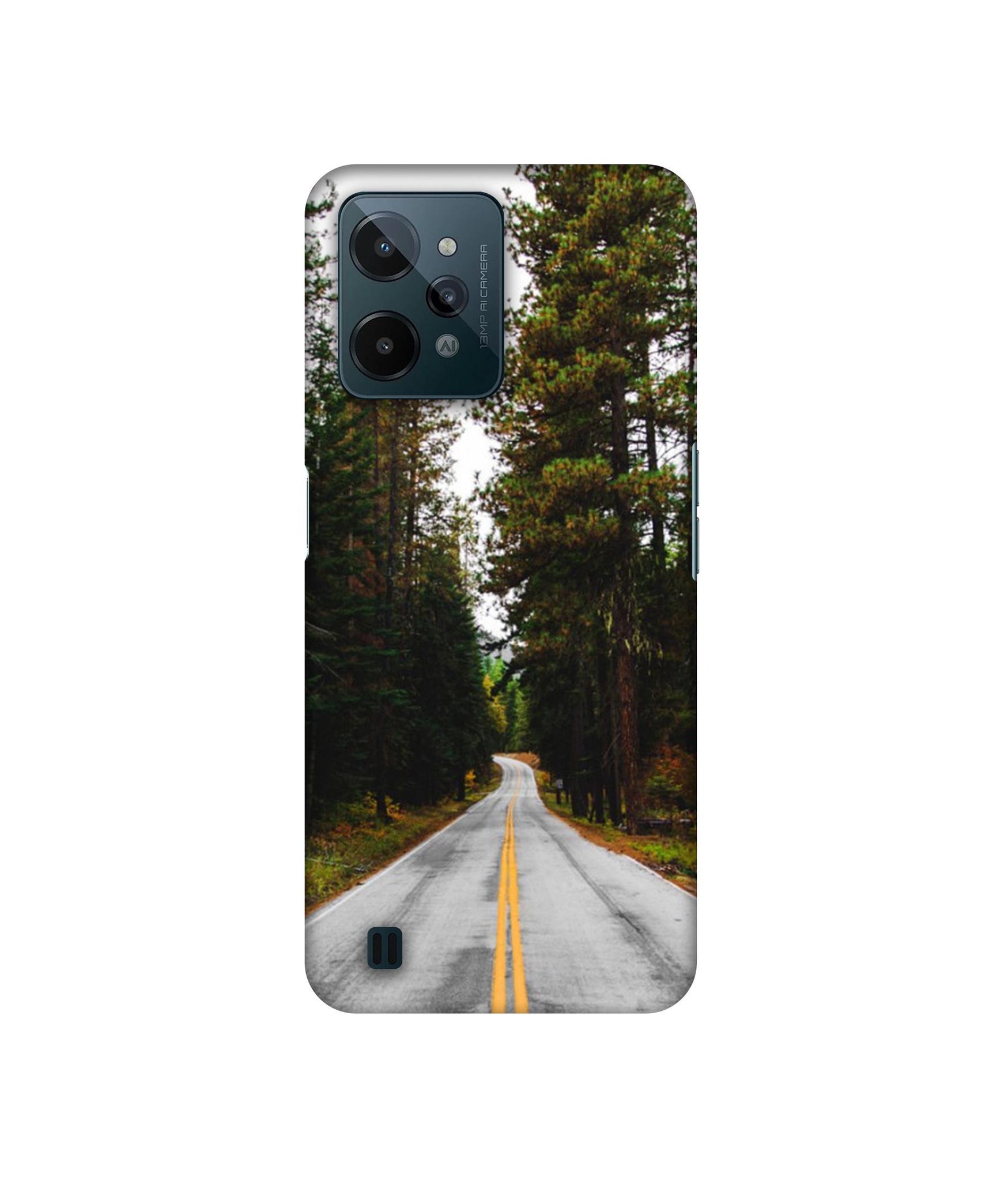 Road Photo Designer Hard Back Cover for Realme C31 4G