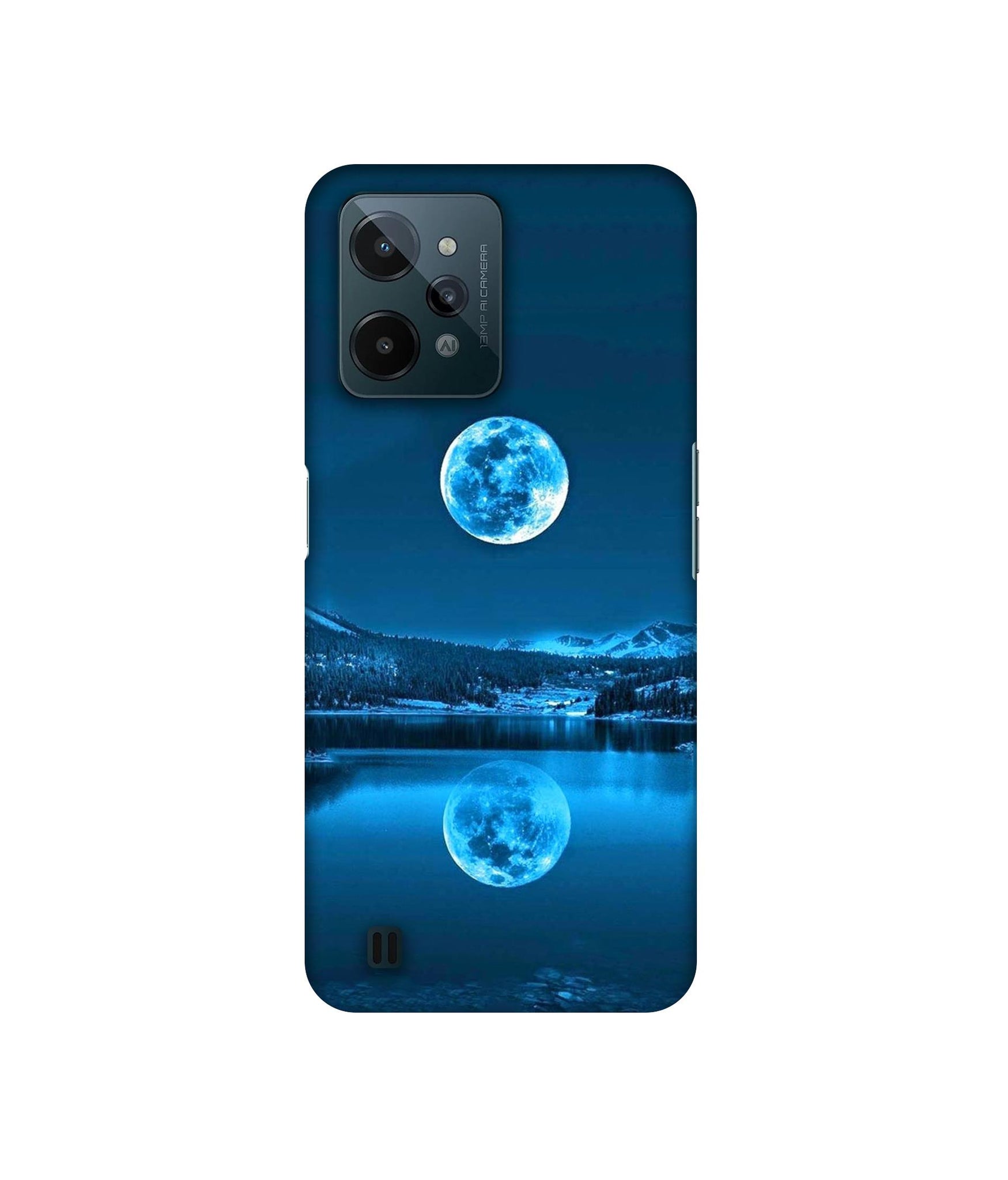 Awesome Moon Designer Hard Back Cover for Realme C31 4G