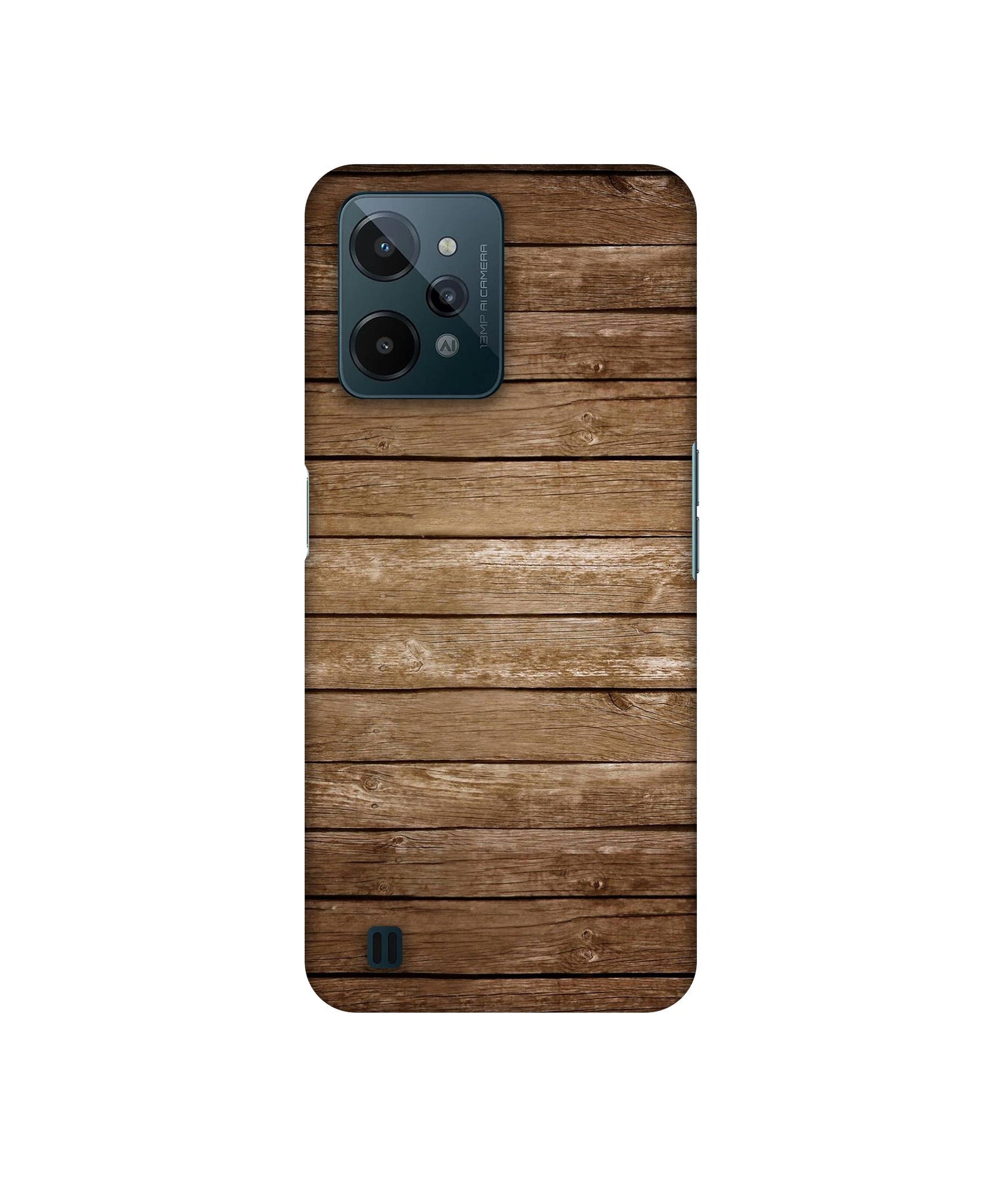 Wood Designer Hard Back Cover for Realme C31 4G