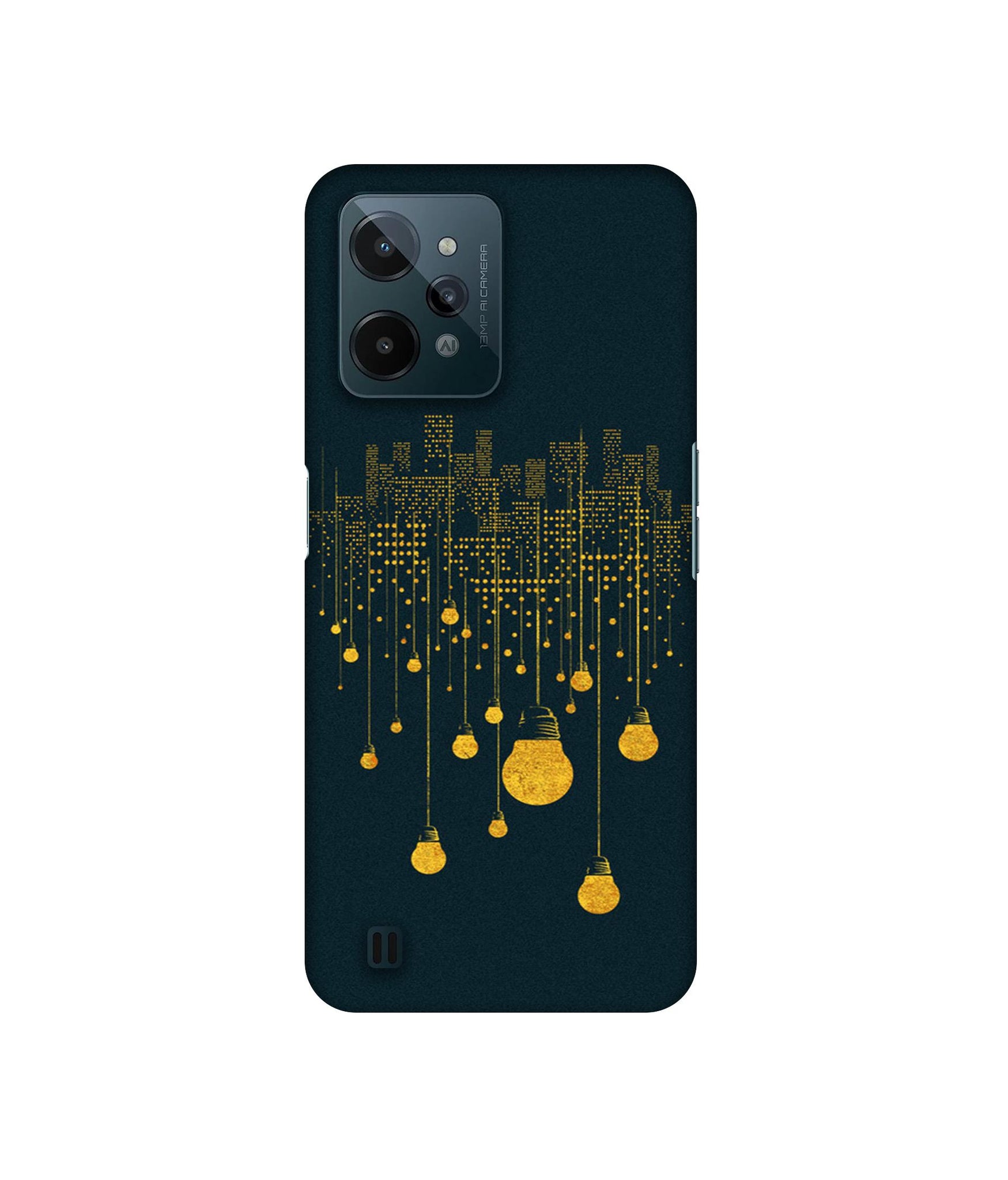 City Light Pattern Designer Hard Back Cover for Realme C31 4G