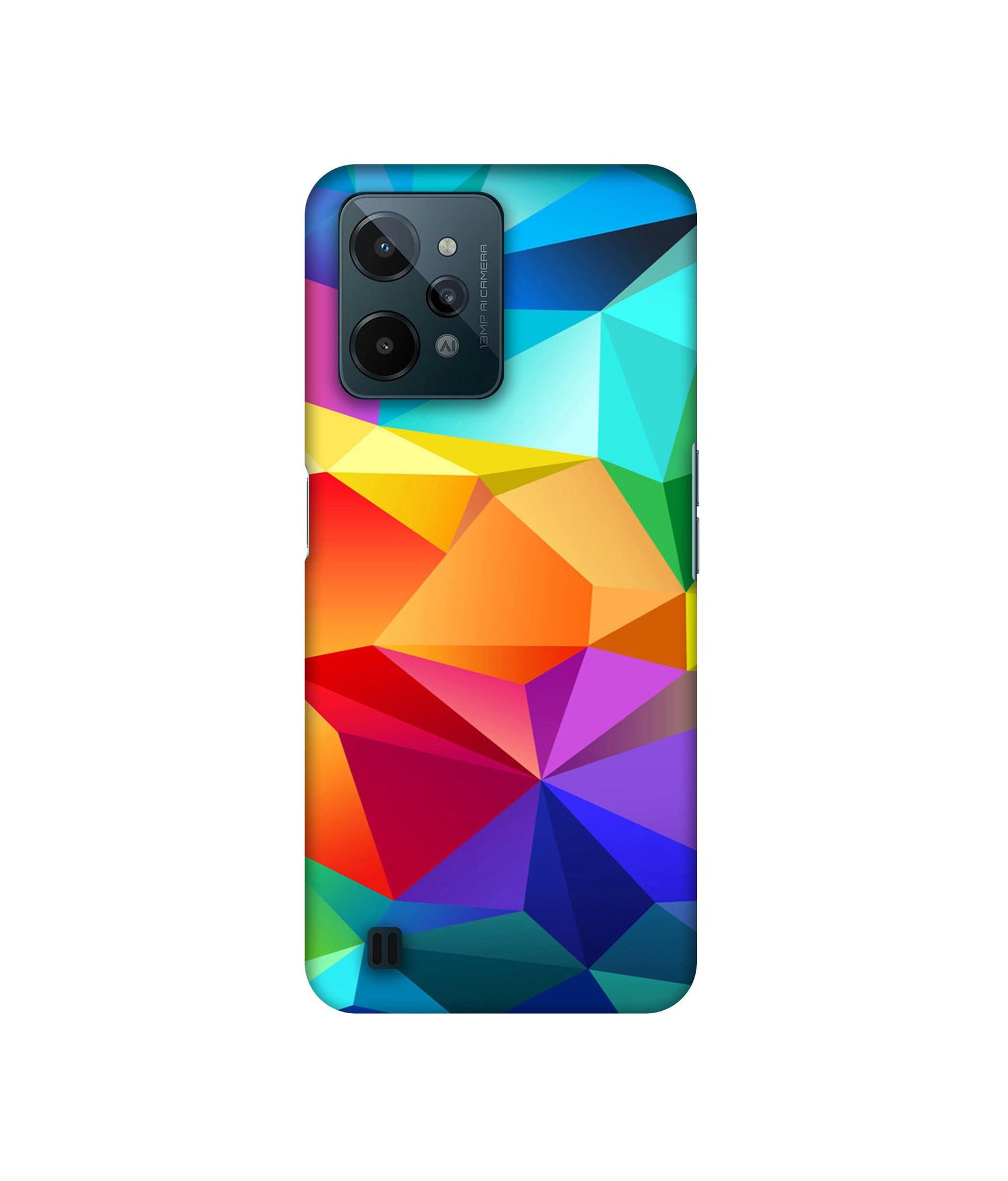 Colorful Pattern Designer Hard Back Cover for Realme C31 4G