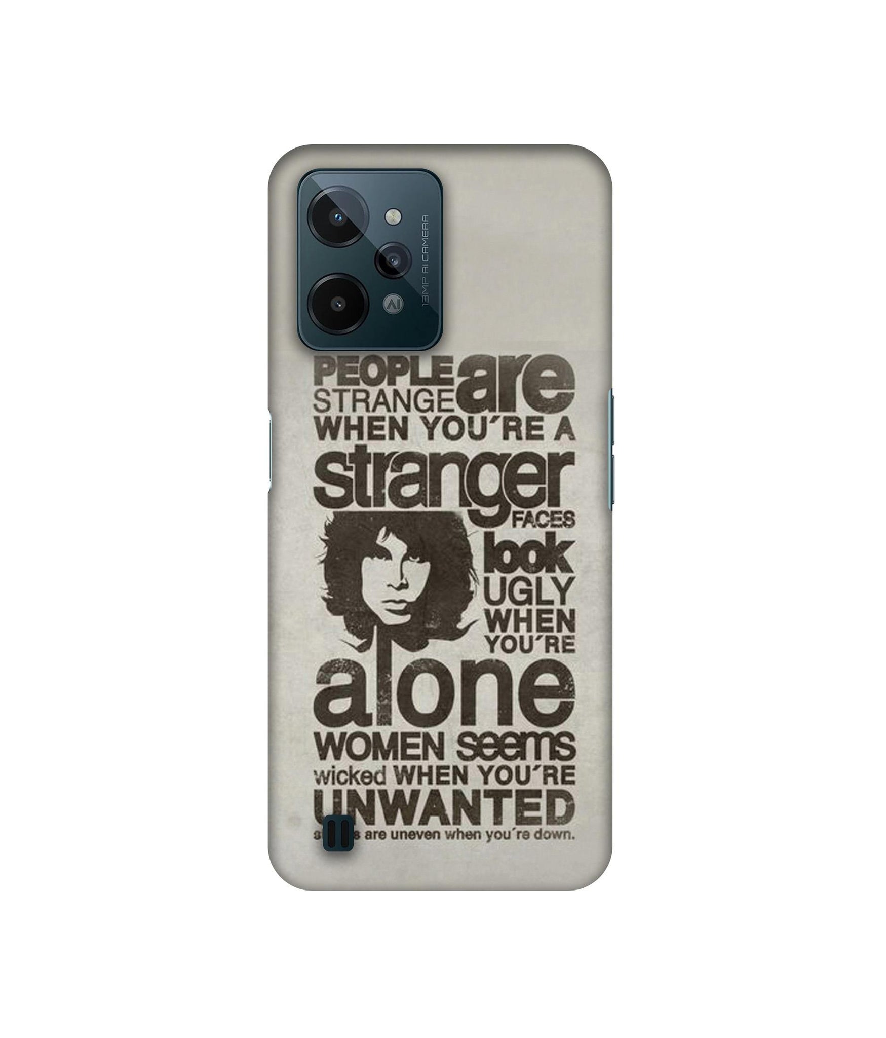 Quotes Pattern Designer Hard Back Cover for Realme C31 4G