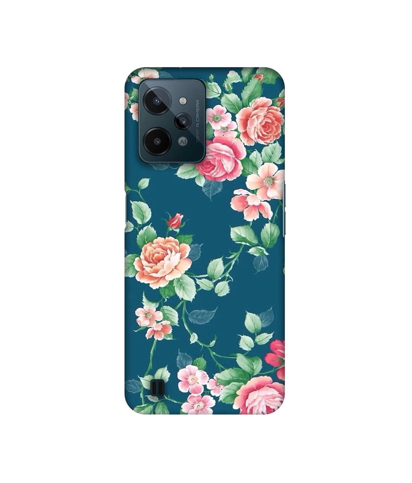 Vintage Floral Designer Hard Back Cover for Realme C31 4G