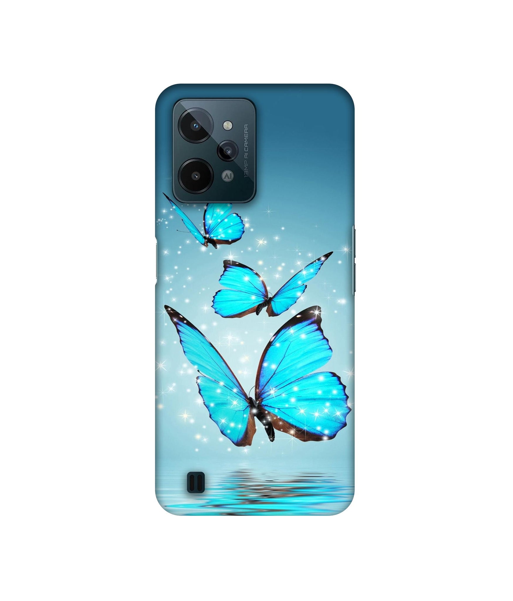Flying Butterflies Designer Hard Back Cover for Realme C31 4G