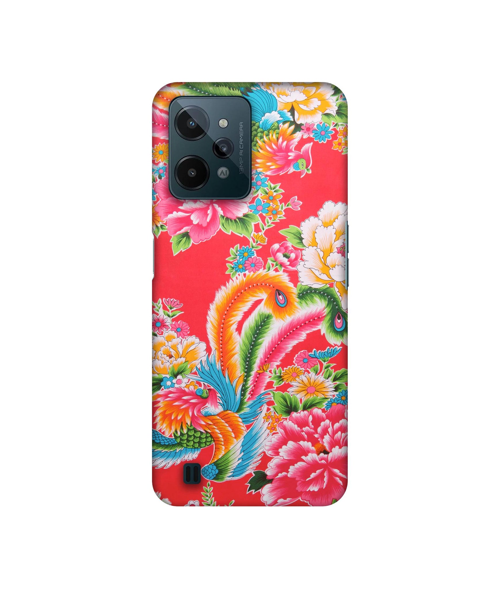 Cute Floral Pattern Print Designer Hard Back Cover for Realme C31 4G