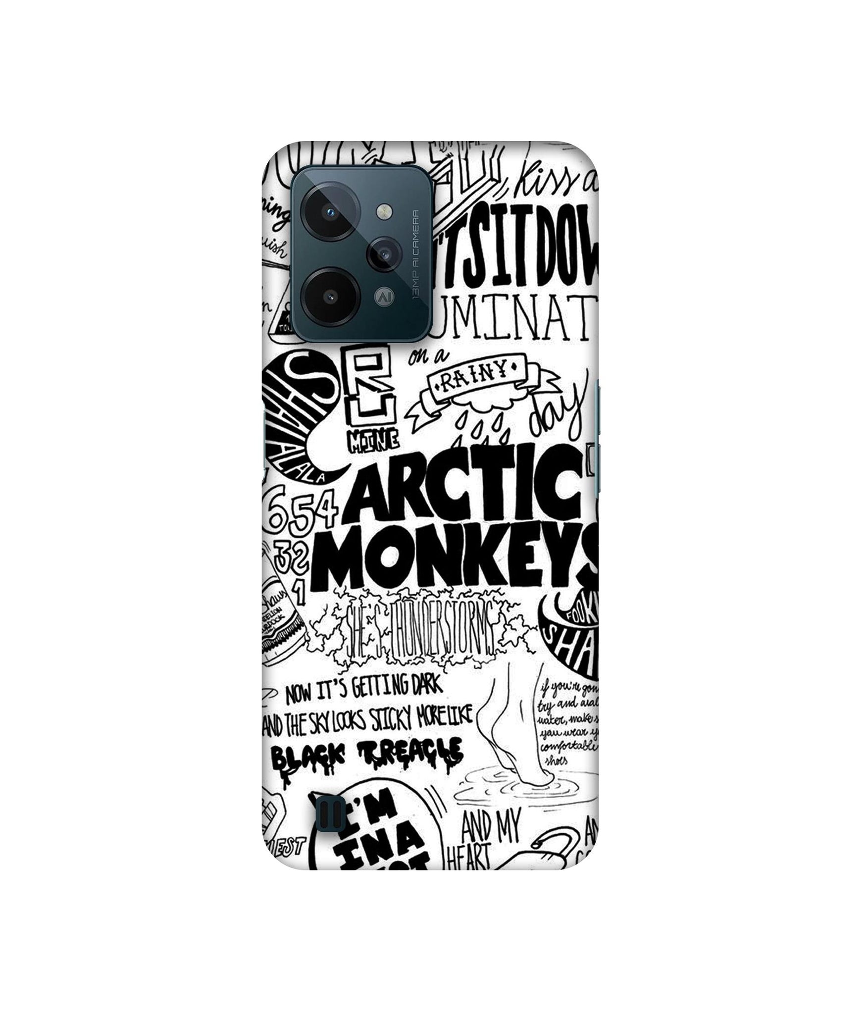 Arctic Monkeys Pattern Designer Hard Back Cover for Realme C31 4G