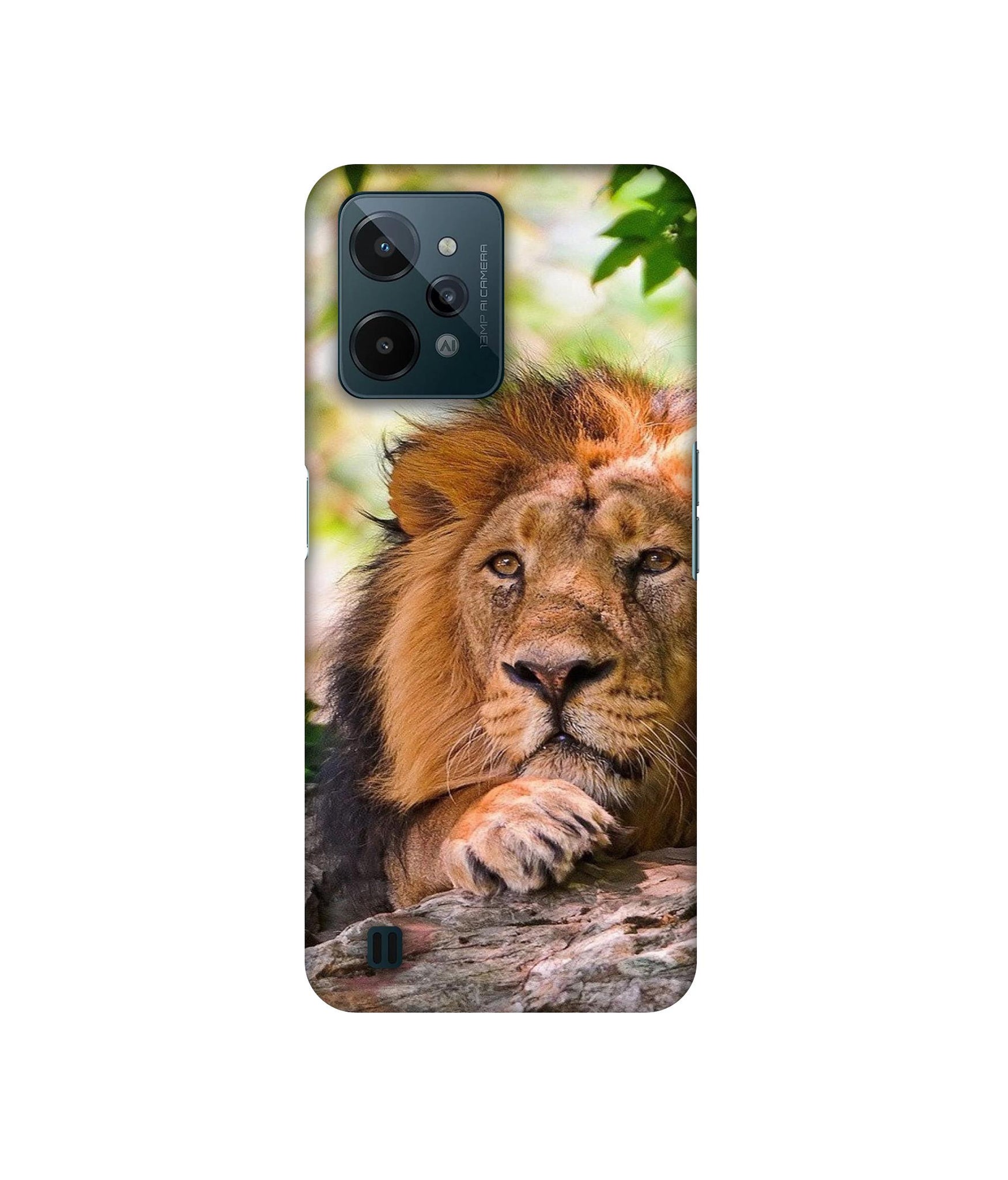 Tiger Pattern Print Designer Hard Back Cover for Realme C31 4G