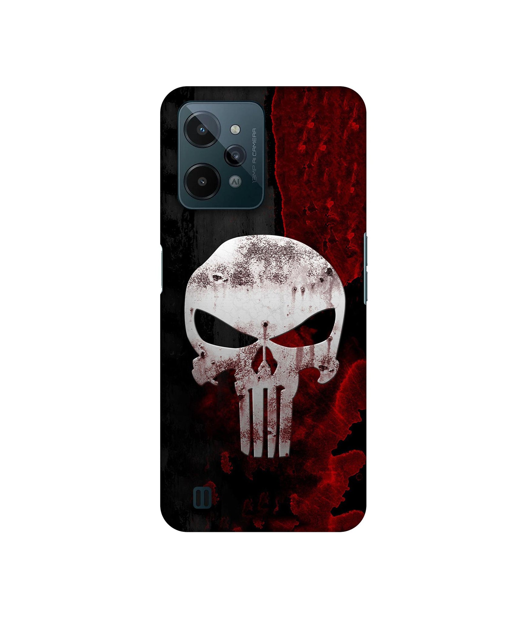 Punisher Skull Designer Hard Back Cover for Realme C31 4G