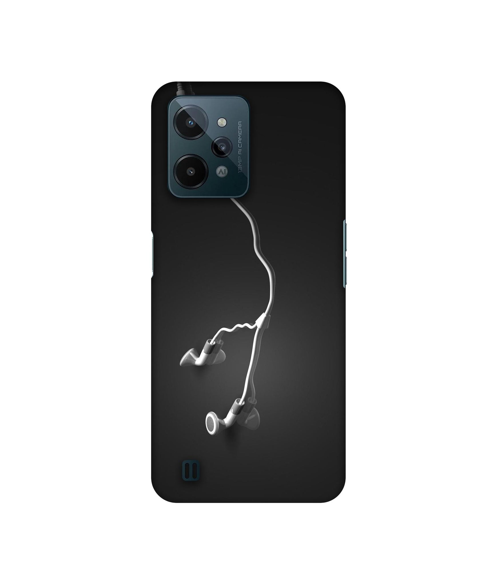 Headphone Designer Hard Back Cover for Realme C31 4G