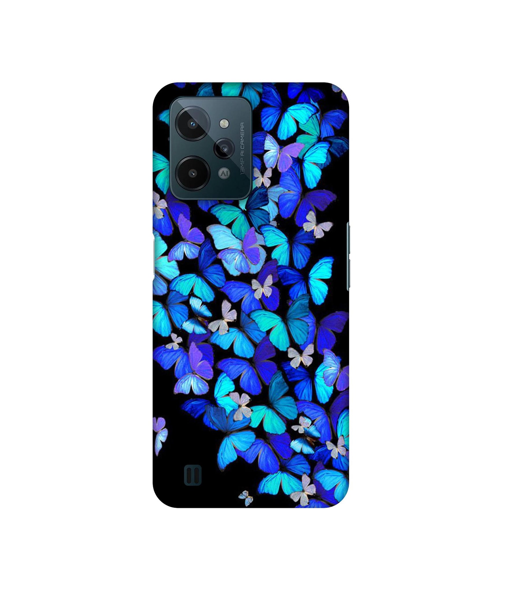 Butterfly Pattern Designer Hard Back Cover for Realme C31 4G